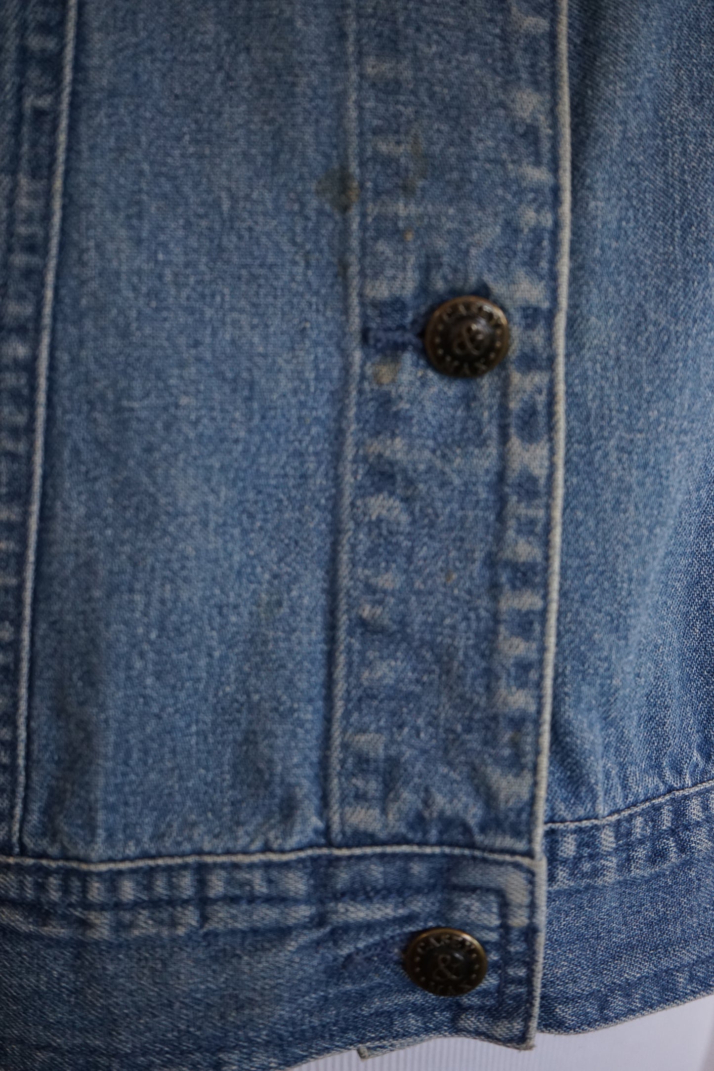 Vintage Casey & Max Embroidered Denim Vest (M/L)