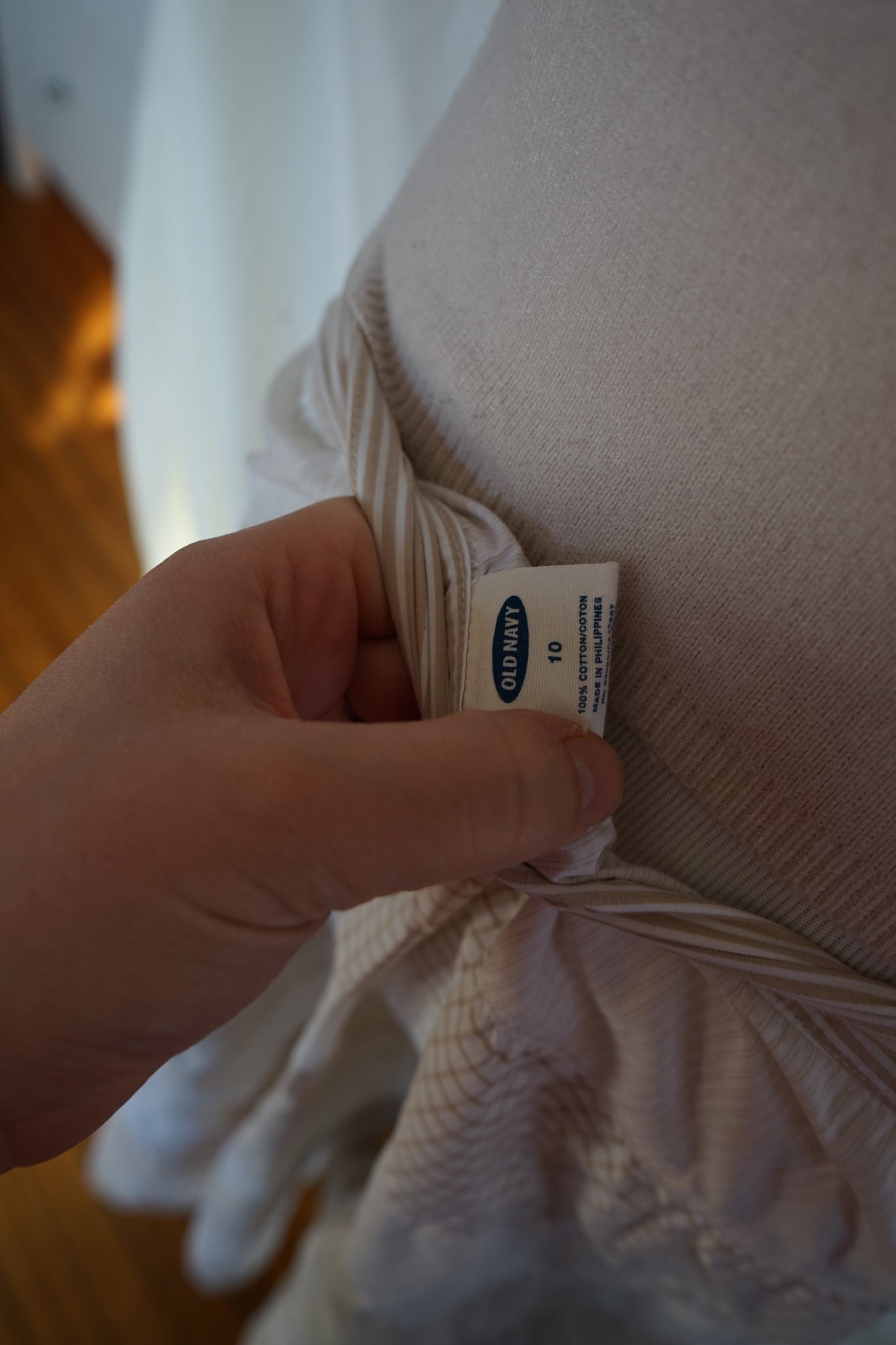 Old Navy Mixed Print Cotton Midi Skirt (L)