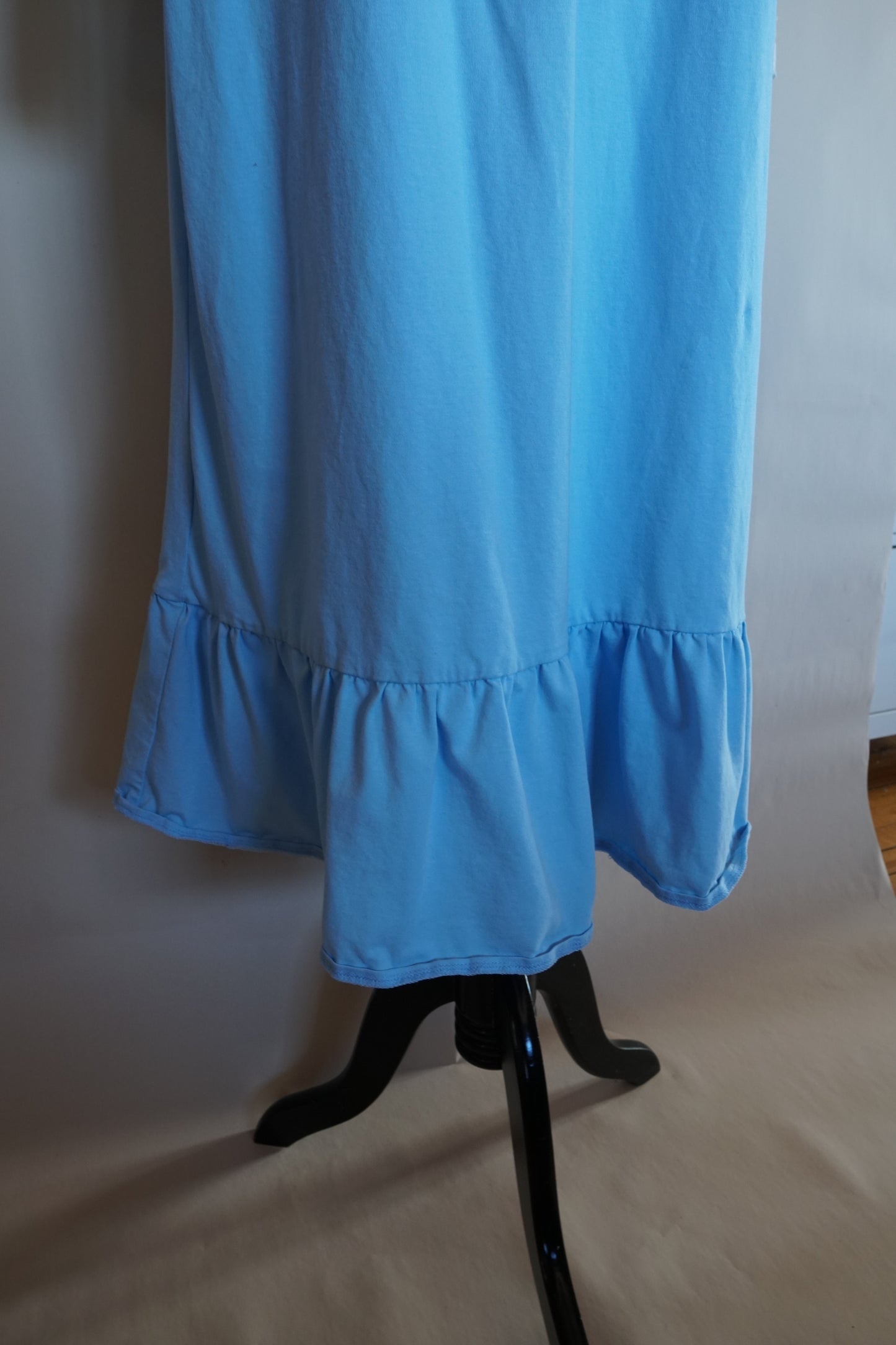 Cheibear Victorian Long Sleeve Ruffle Night Gown with Pockets (S-L)