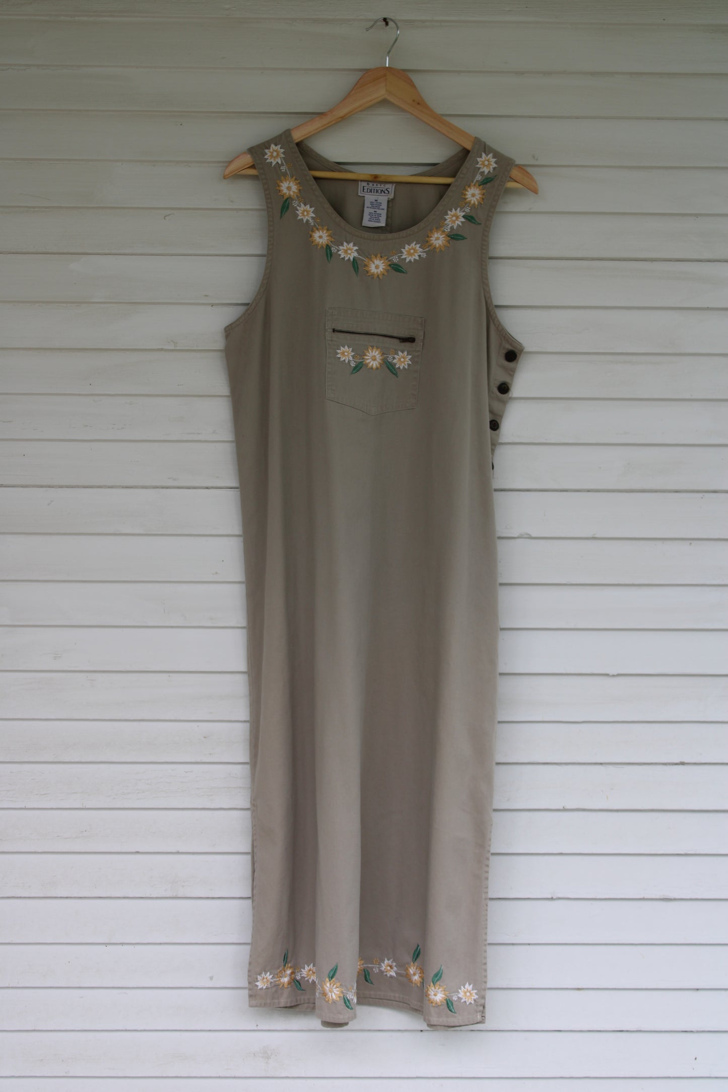 Vintage Basic Editions Floral Embroidered Dress (M-L)