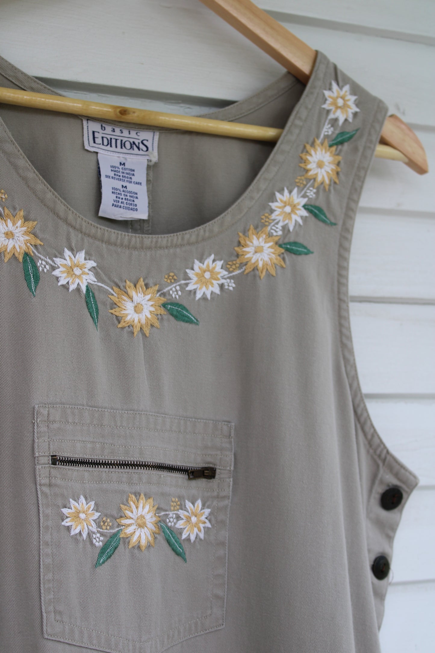 Vintage Basic Editions Floral Embroidered Dress (M-L)