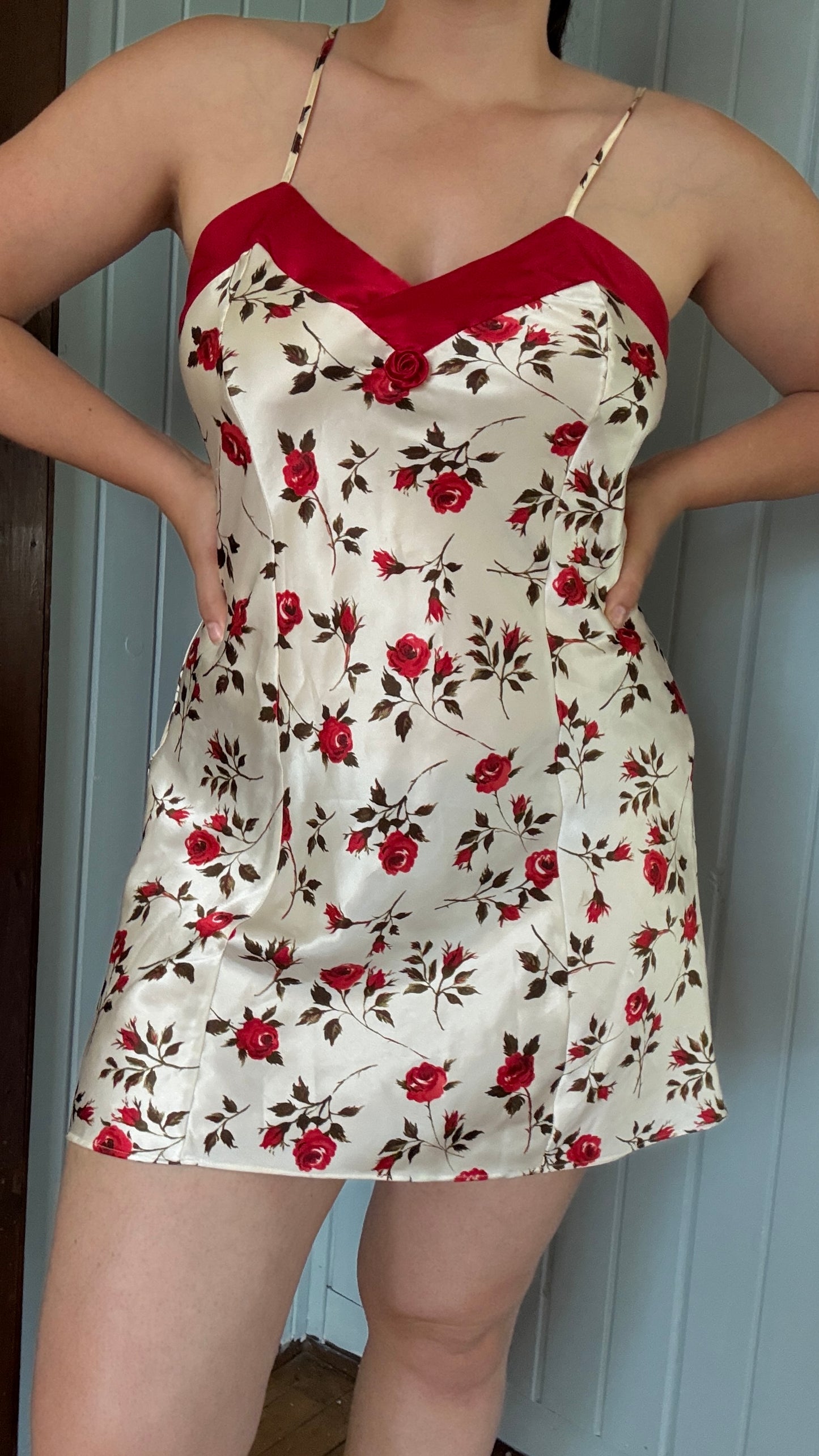 Vintage Kathy Ireland Rose Nightie (L)