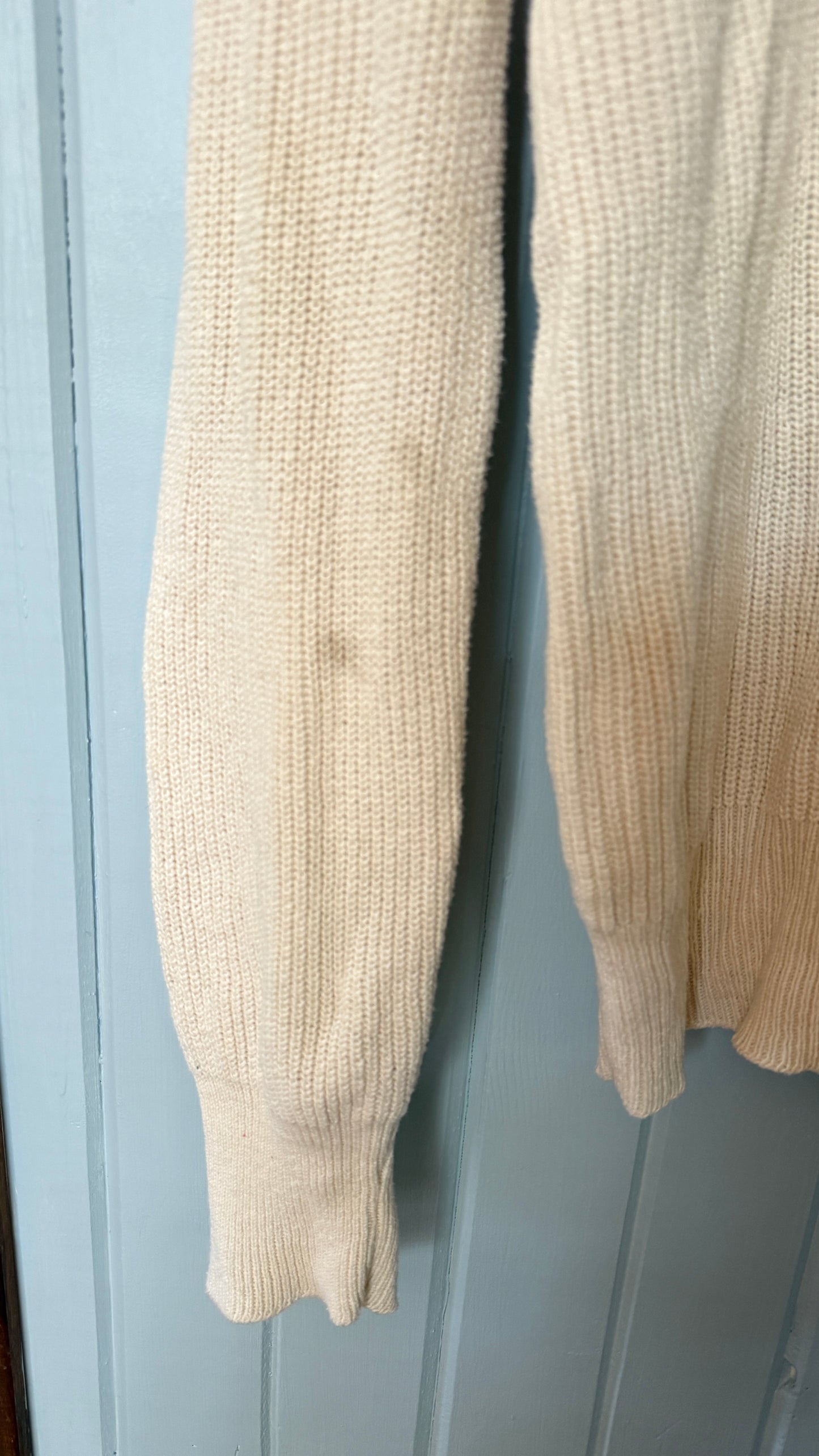 St. John's Bay Cream Henley Sweater (M-XL)