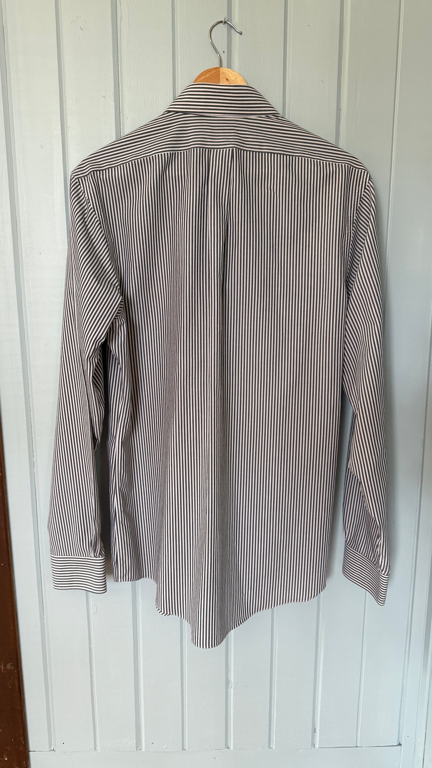 Brooks Brothers Black & White Stripes Button Down (M)