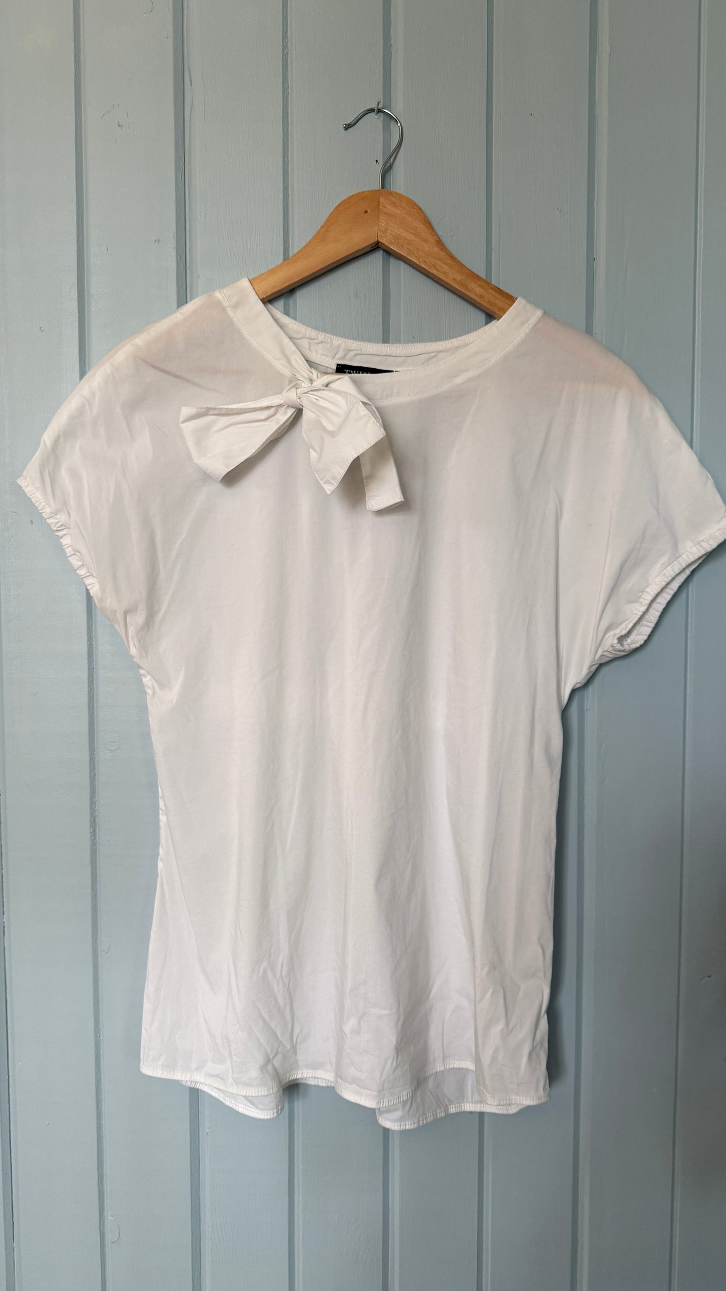Twin Set Simona Barbieri Tee with Tie (M-L)