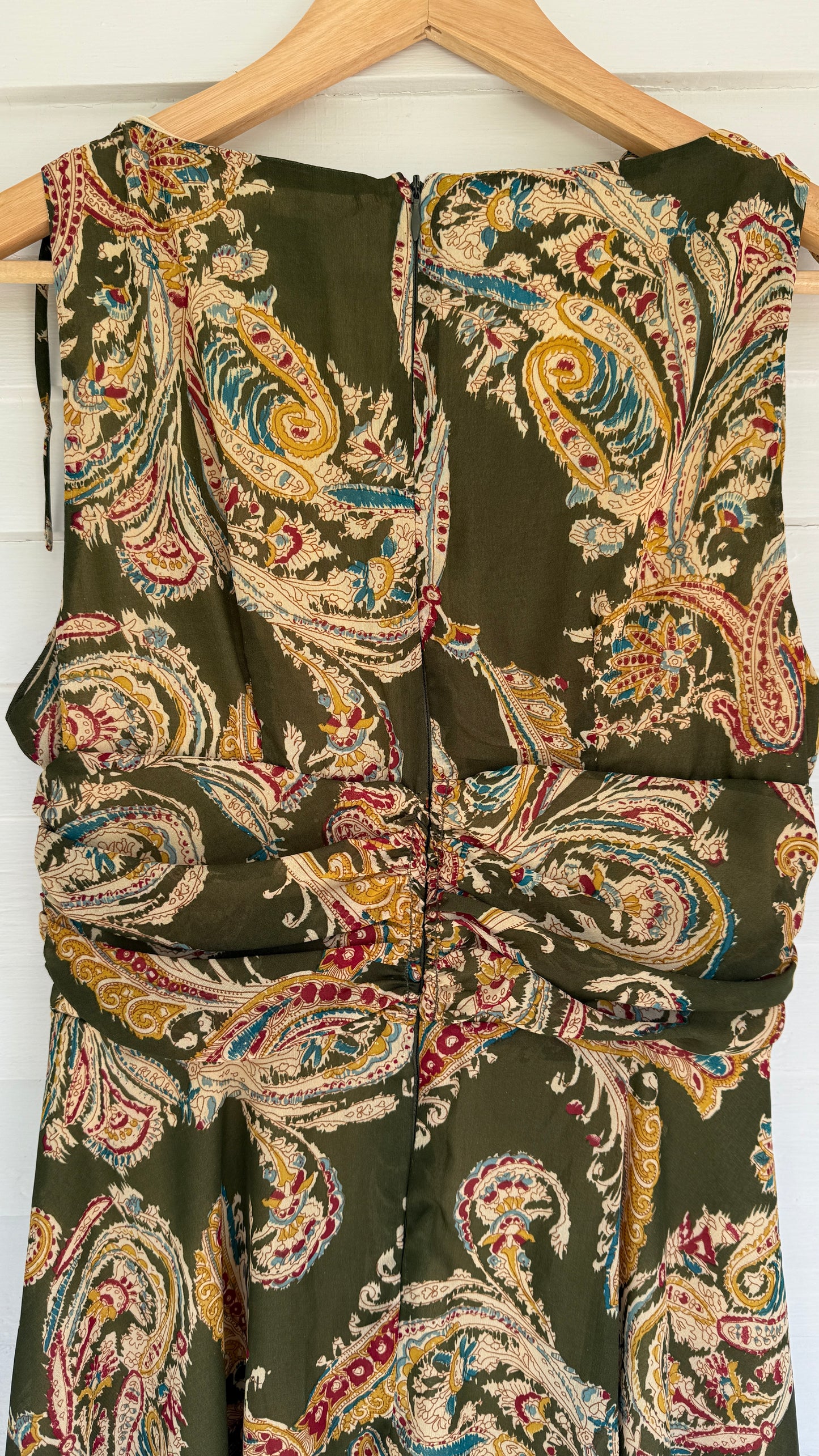 Vintage DJ Summers Paisley Wrap Dress (8)