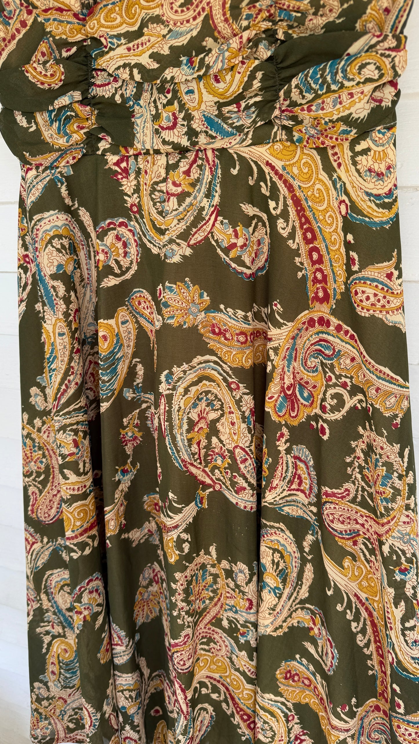 Vintage DJ Summers Paisley Wrap Dress (8)