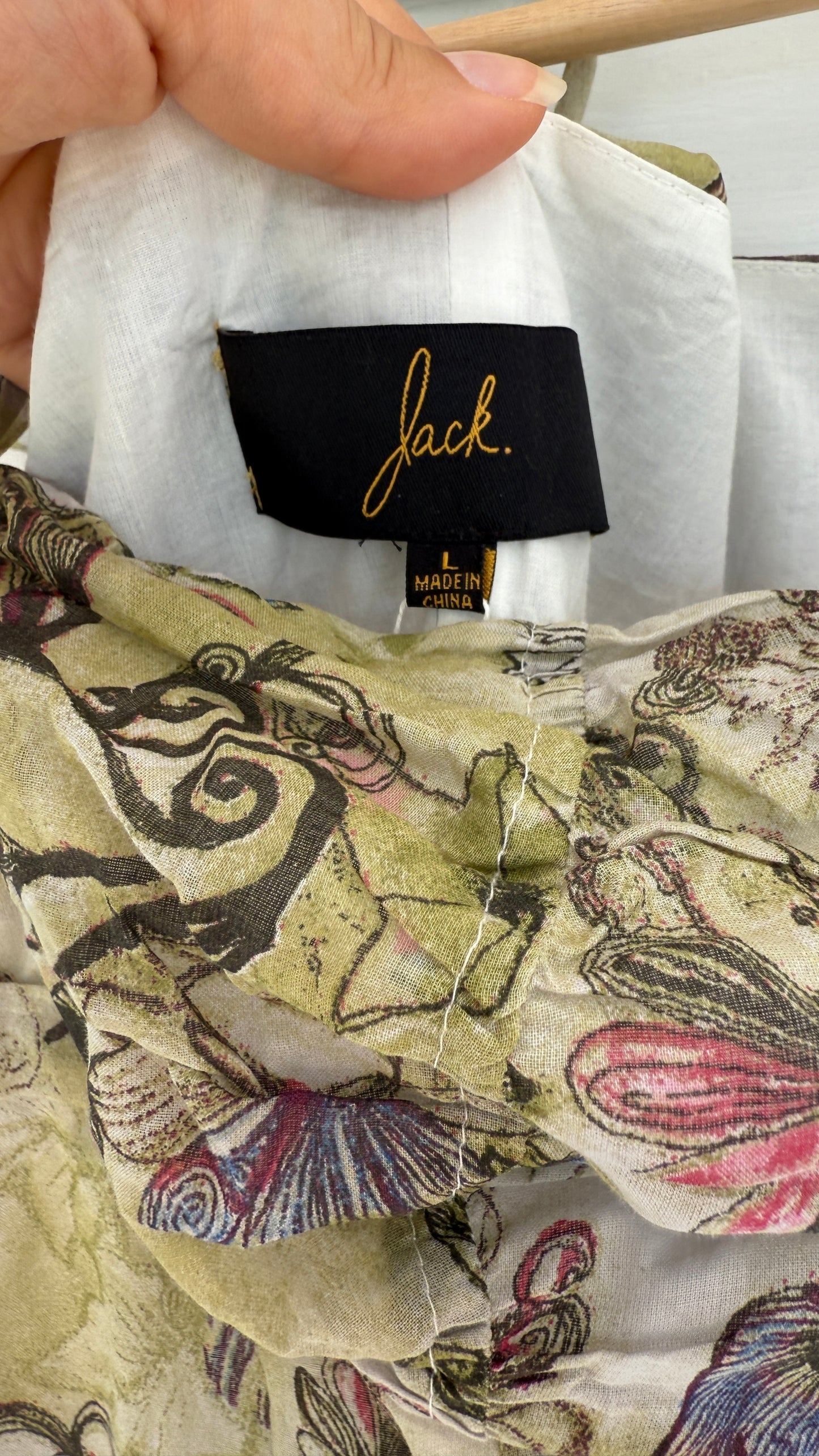 Jack Butterfly Floral Halter 90s Maxi Dress (L)