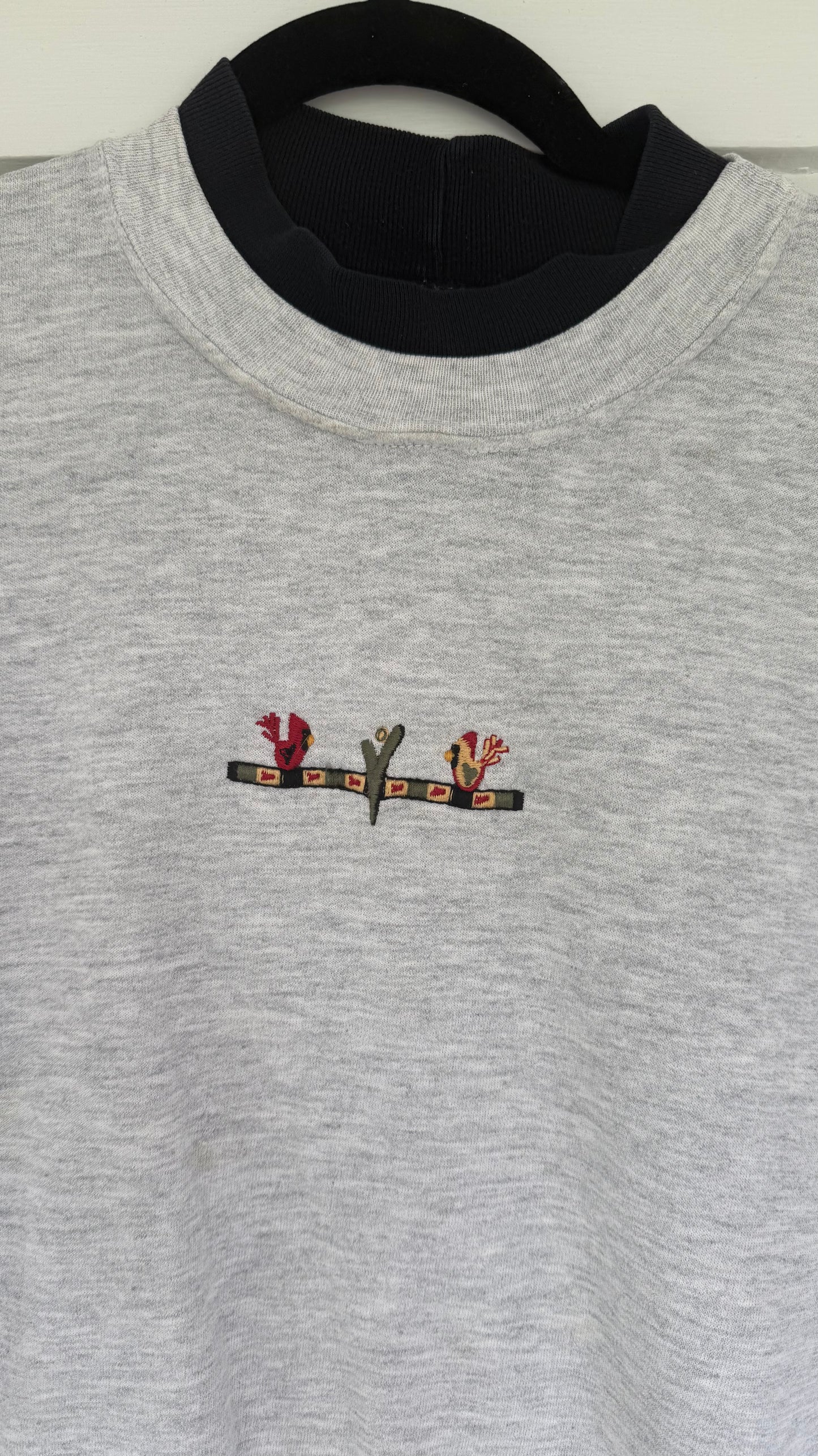 Vintage Double Collar Cardinal Crewneck (L)