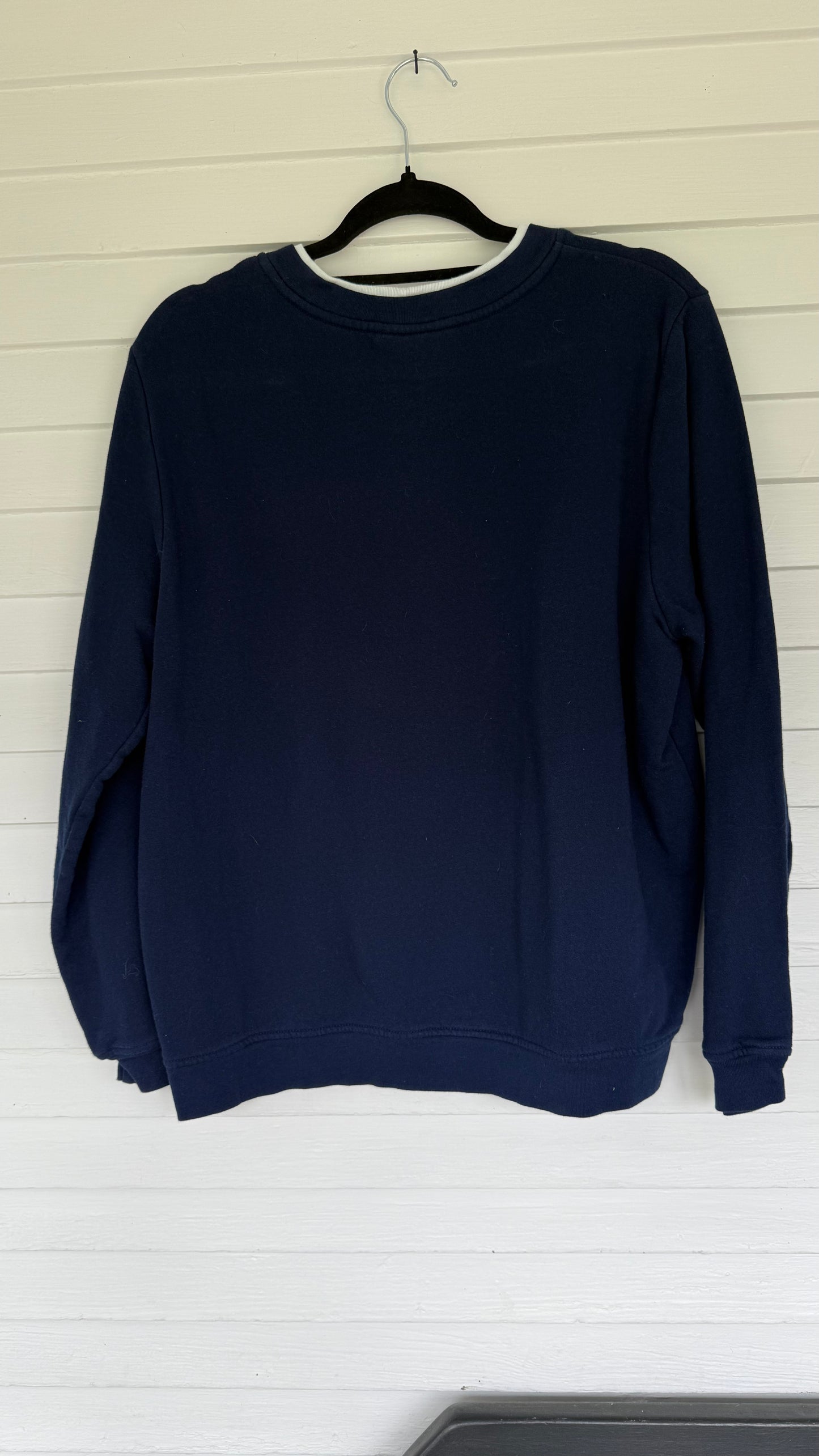 Vintage Bluejay and Cardinal Motif Double Collar Crewneck (L)