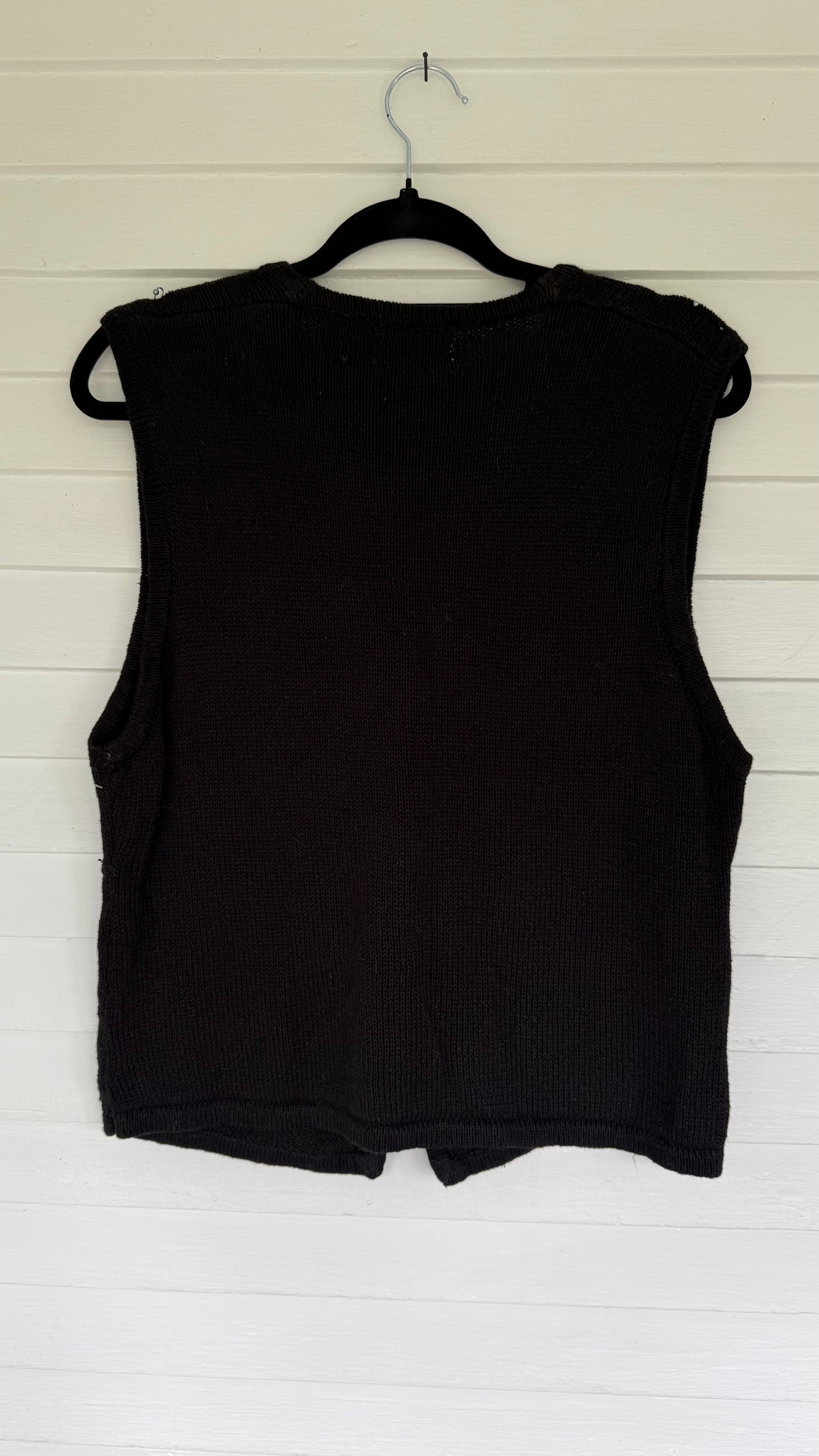 Vintage Beaded Sweater Vest (XL)