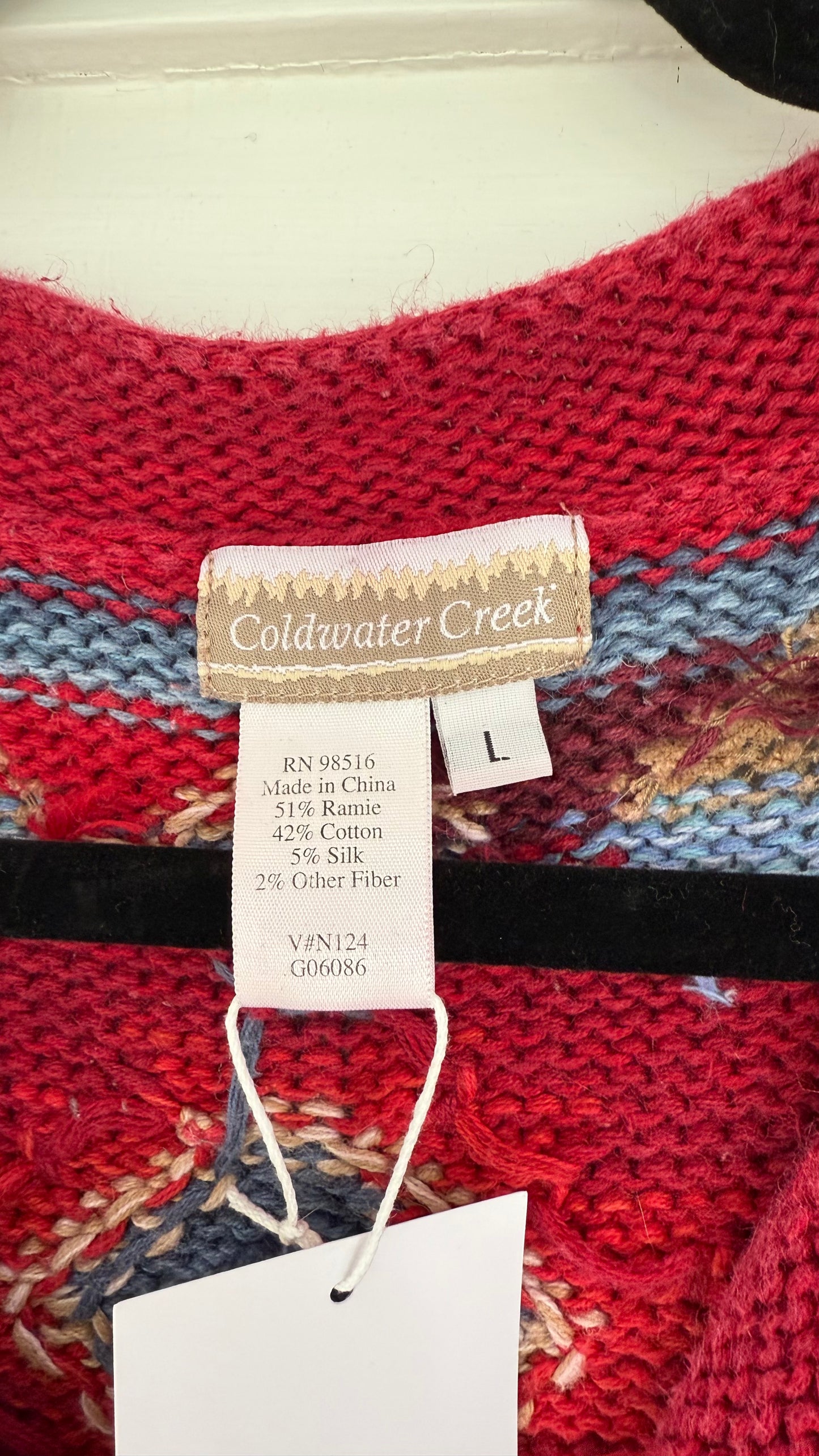 Coldwater Creek Tribal Print Cardigan (L)