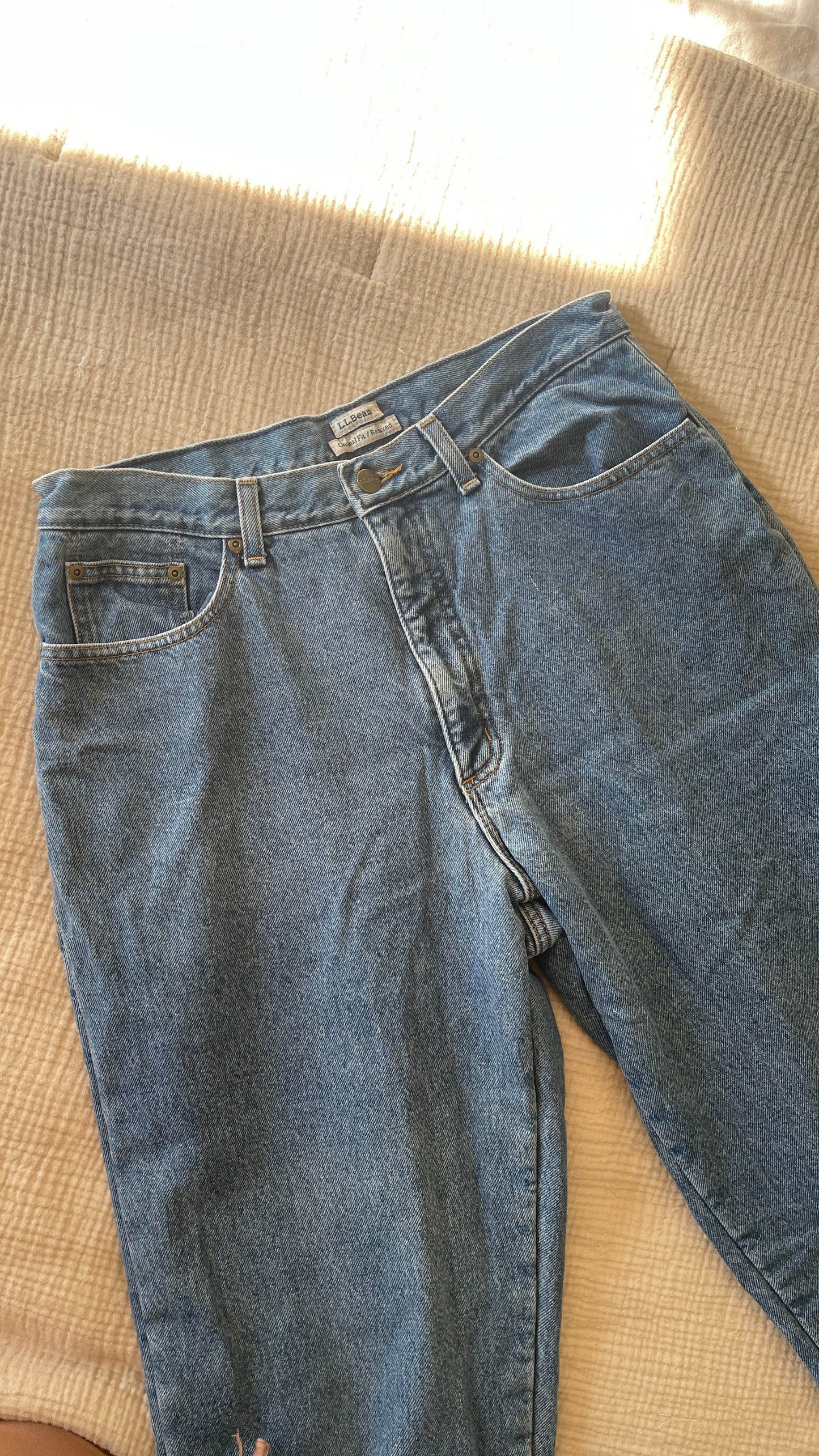 L.L. Bean Fleece Lined Jeans (10)