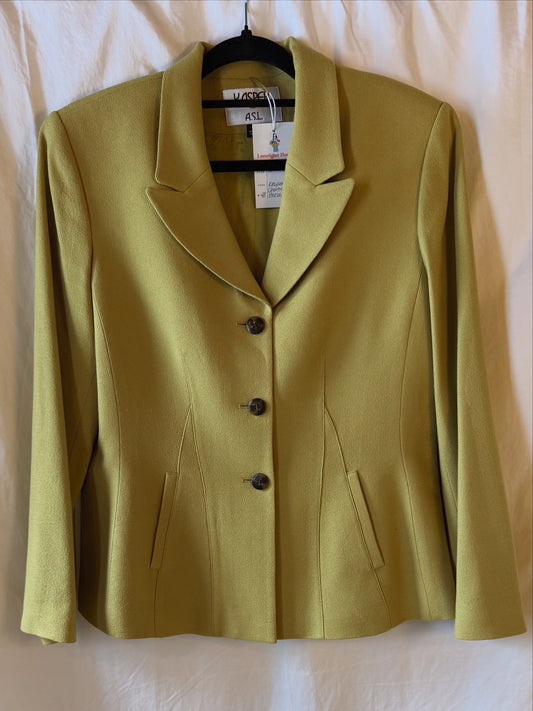 Chartreuse Wool Blazer