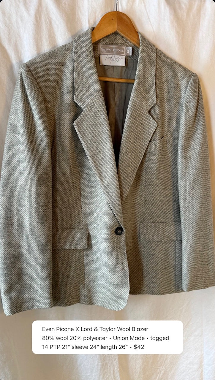 Evan Picone Wool Blazer
