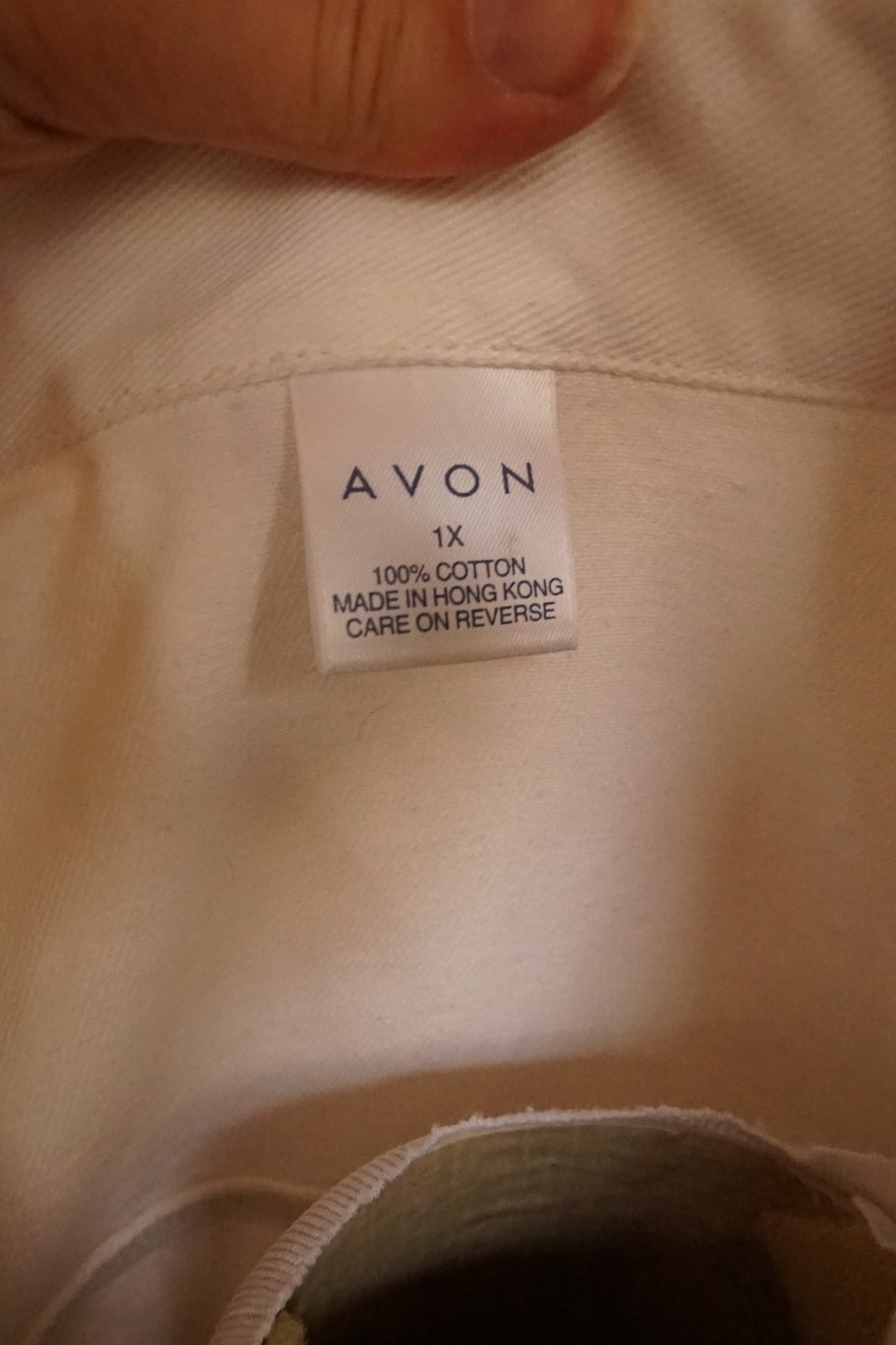 Avon Star Studded White Denim Jacket (1X)