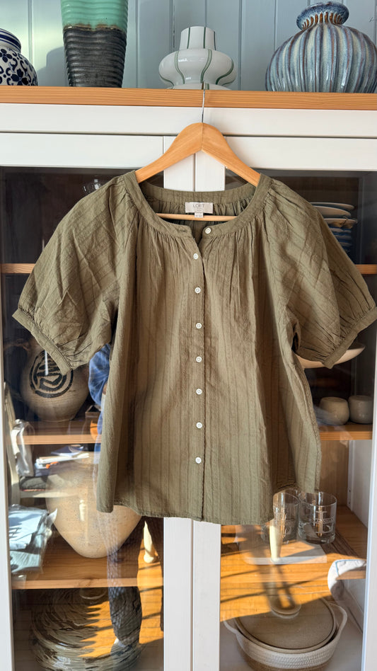 LOFT NWT Cotton Blouse (M)
