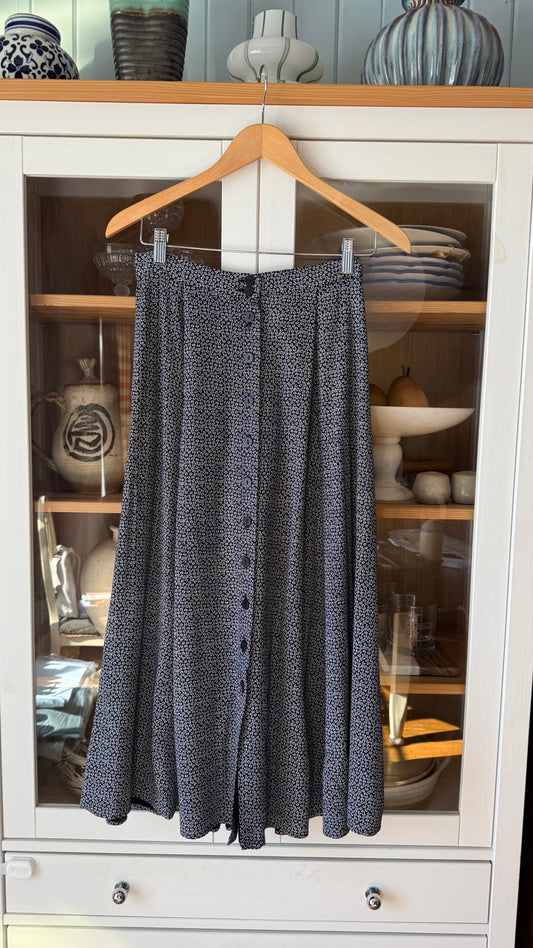 Vintage Floral Midi Skirt