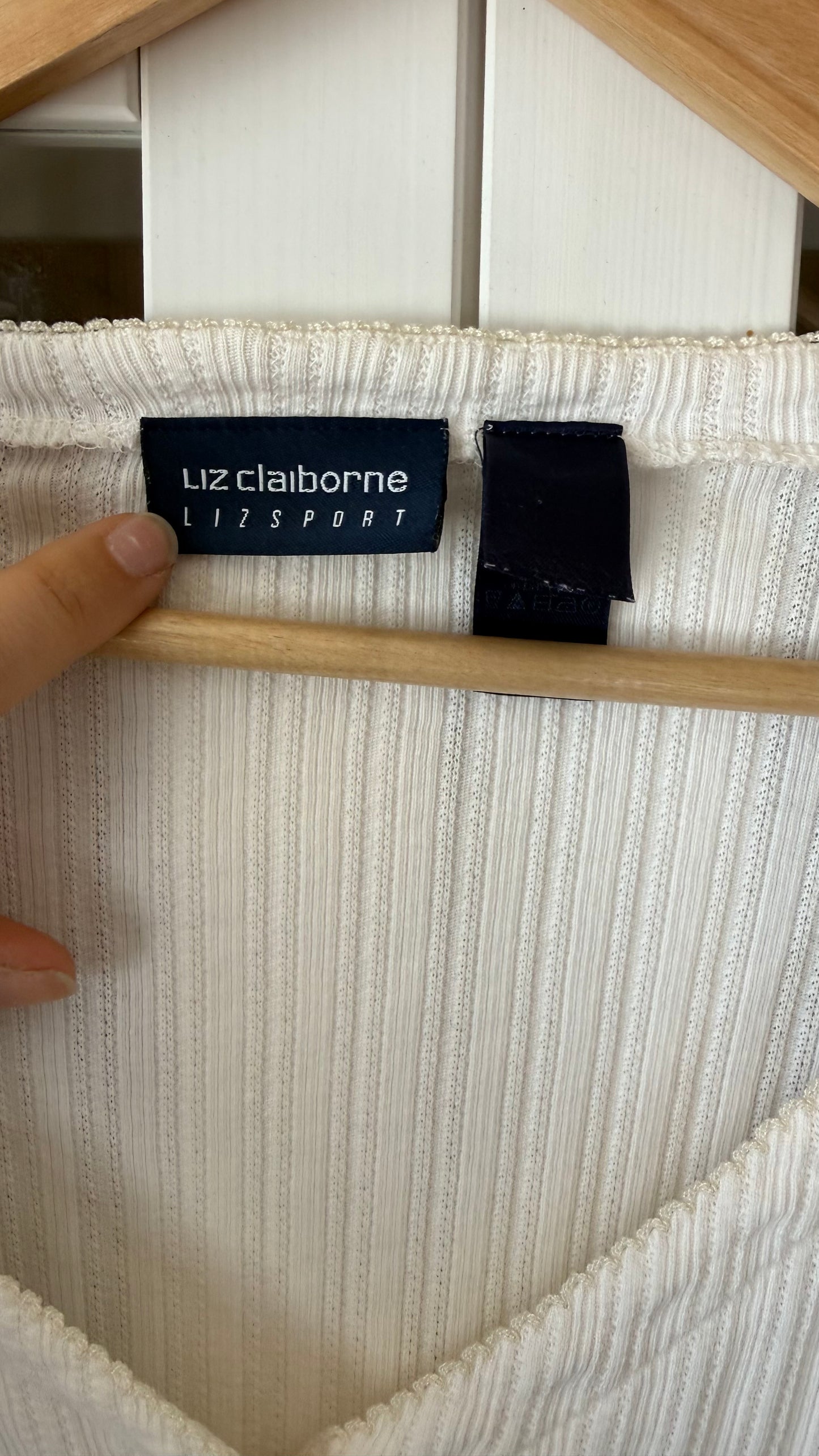 Liz Claiborne Pointelle Cardigan (L/XL)
