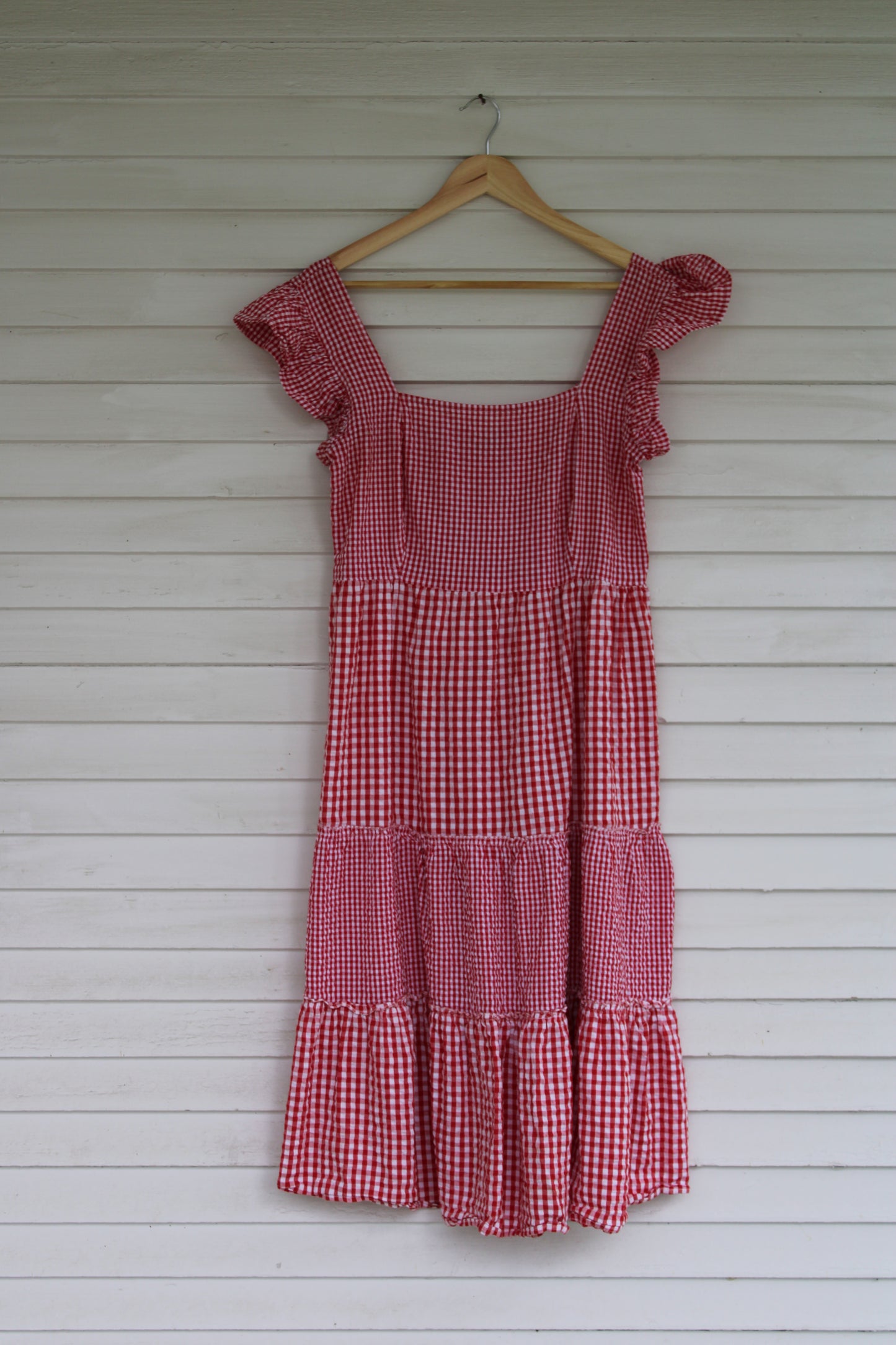 Gingham Midi Dress