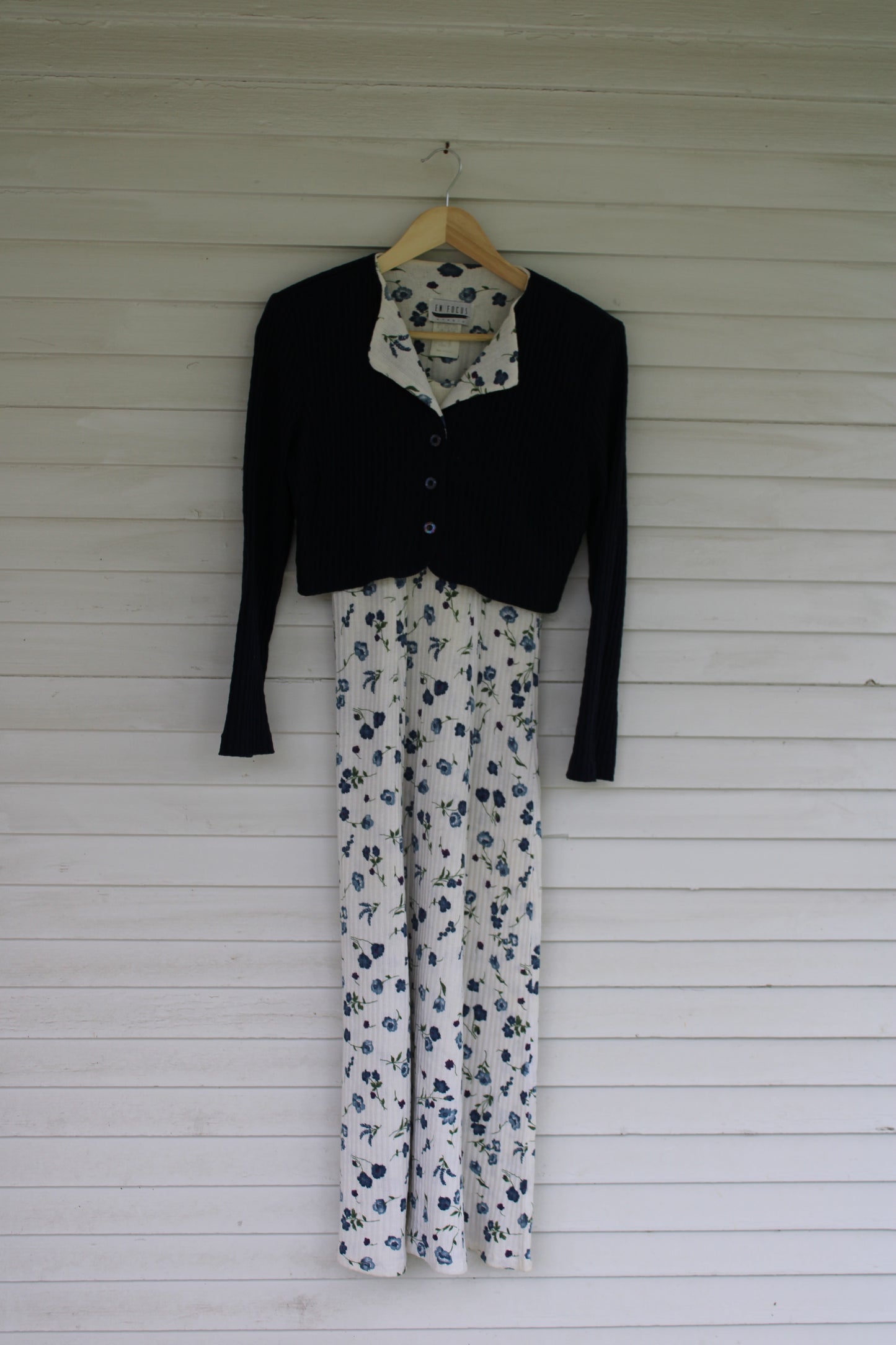 Vintage Two-Piece Dress/Cardi Set