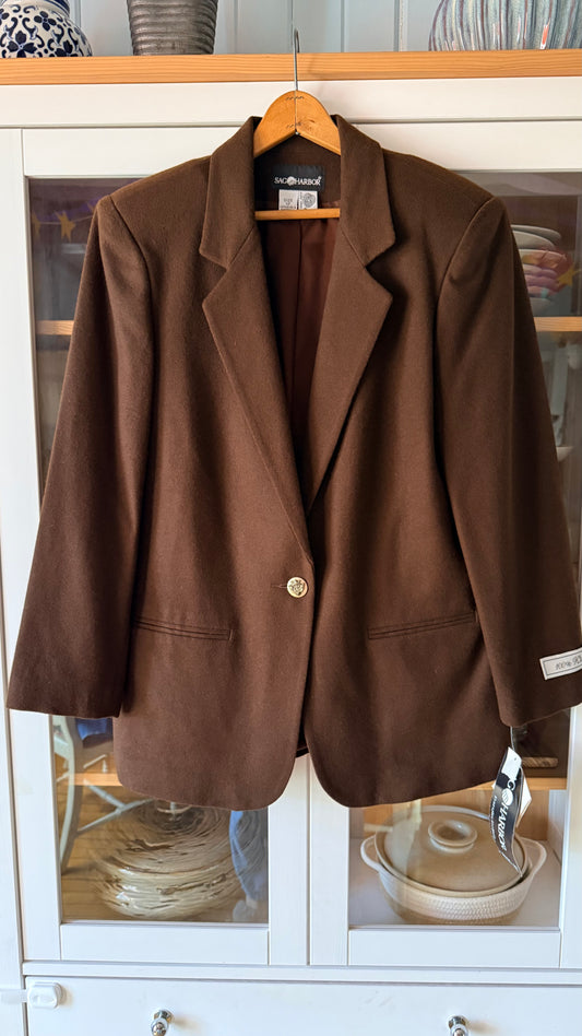 Brown Wool Blazer