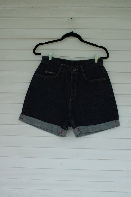 Reworked Vintage High-Waisted Denim Shorts