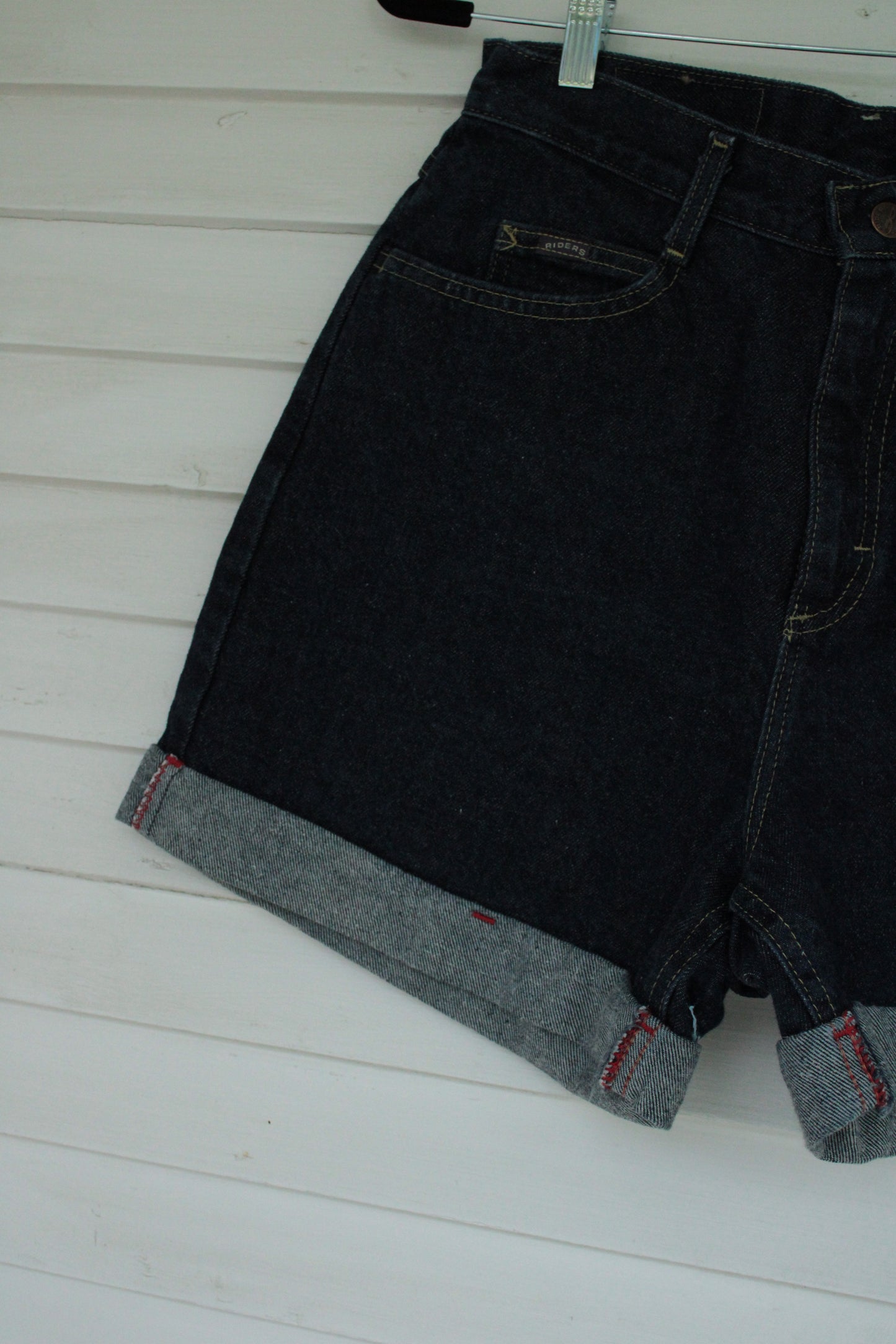 Reworked Vintage High-Waisted Denim Shorts