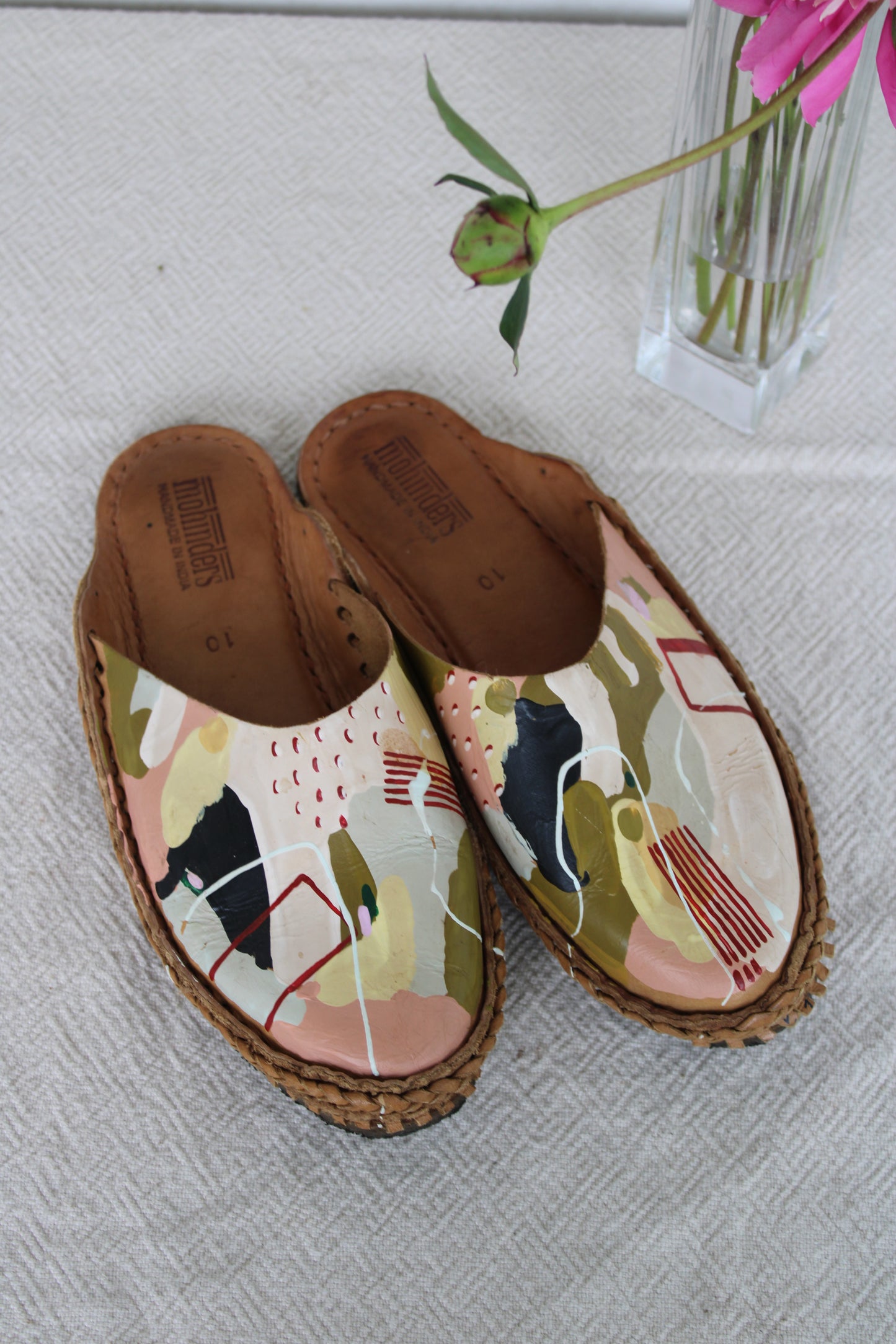 Mohinders X Julu Hand-Painted Mules