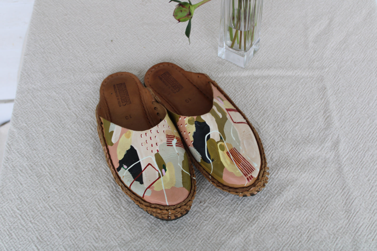 Mohinders X Julu Hand-Painted Mules