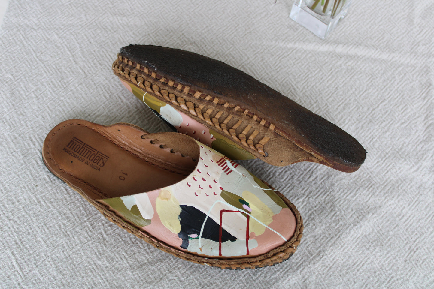 Mohinders X Julu Hand-Painted Mules