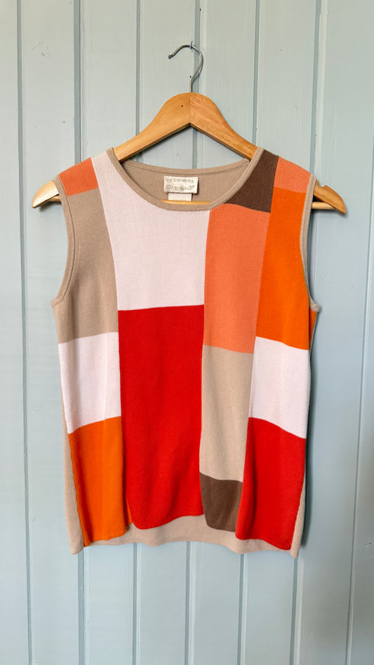 Designers Orginals Knit Color Block Tank (M)