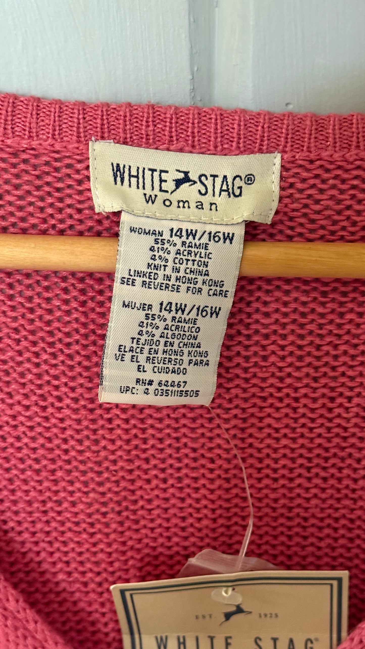 NWT White Stag Knit Cardigan (XL/XXL)