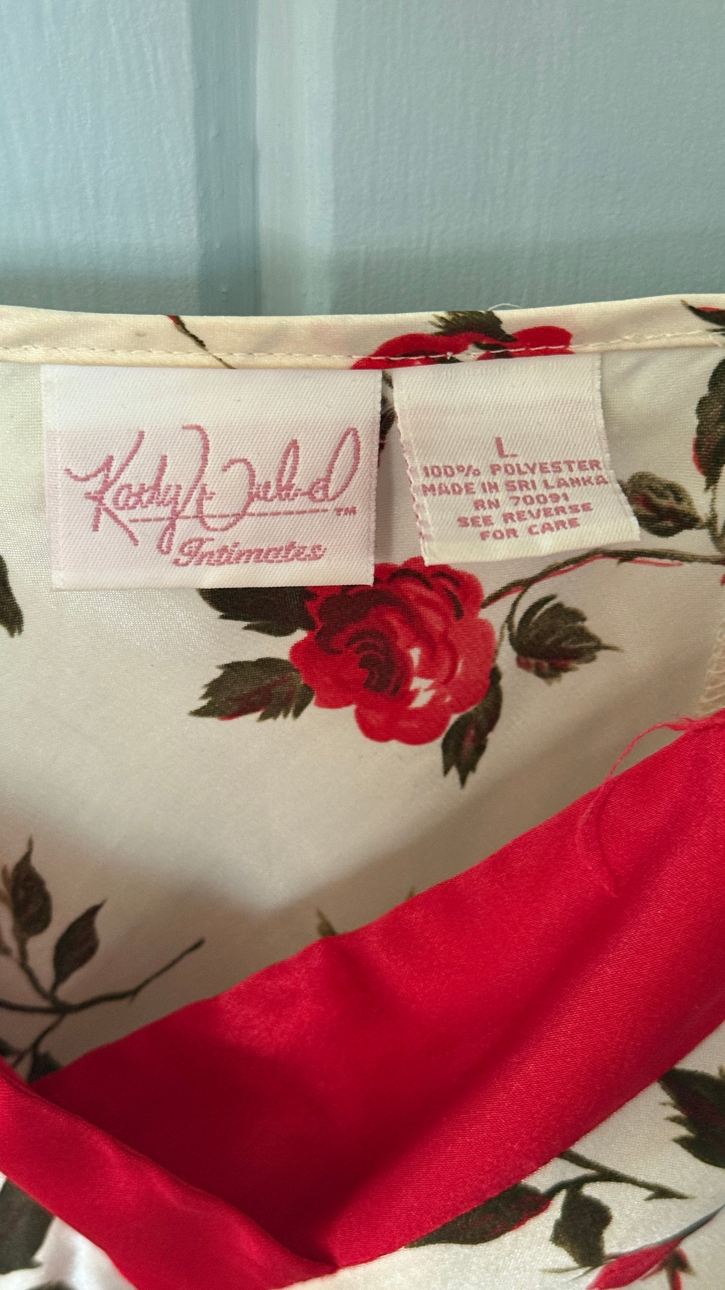 Vintage Kathy Ireland Rose Nightie (L)