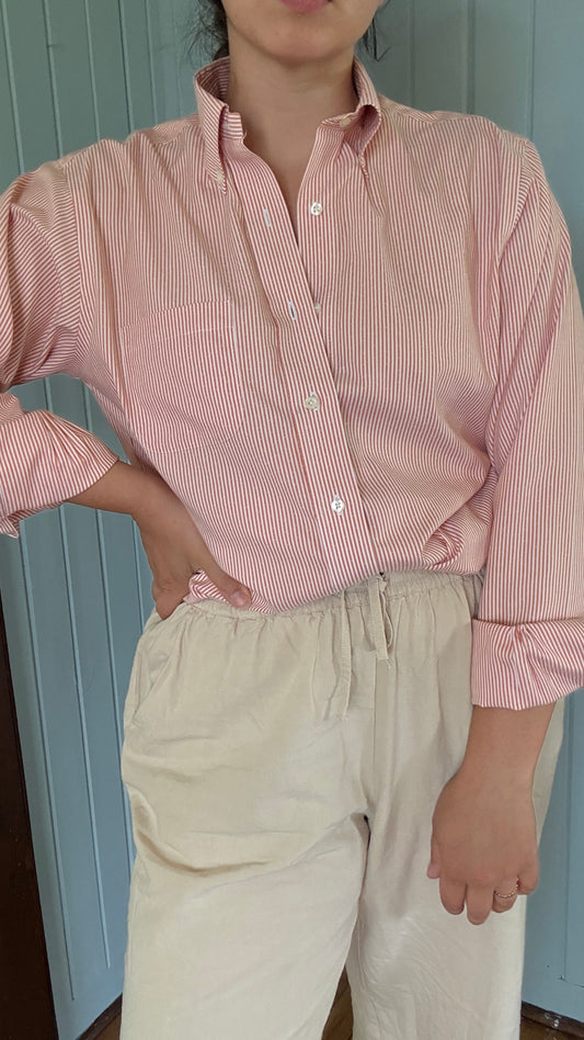 Brooks Brothers Orange Stripe Button Down (M)