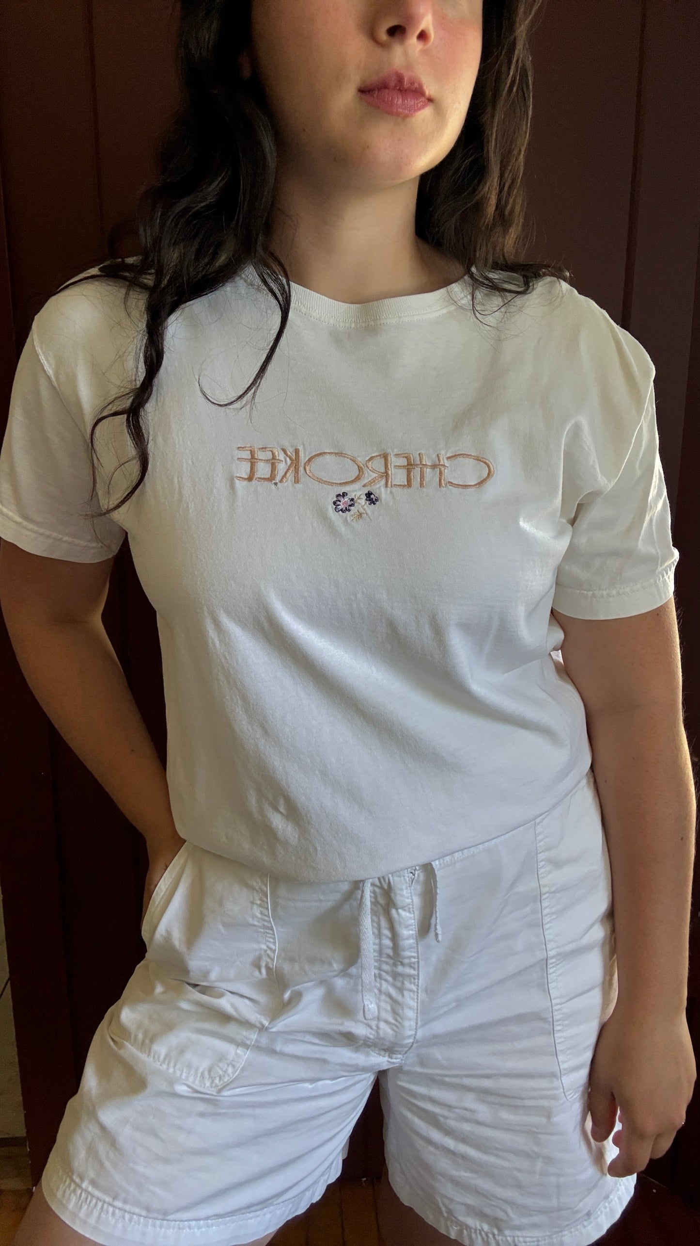 Vintage Embroidered Cherokee Tee (M/L)