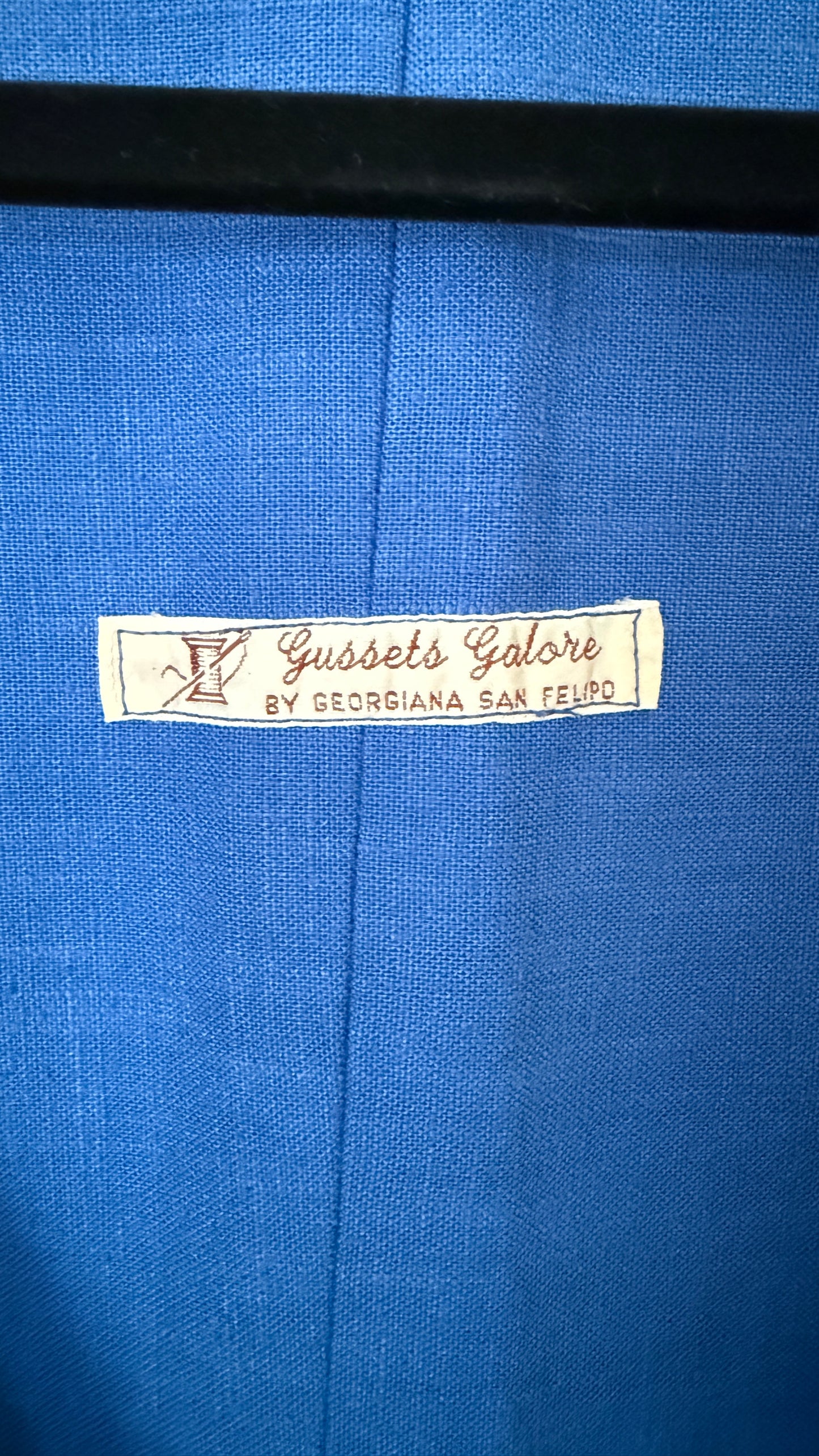 Handmade Lace-up Blue Vest (XS)