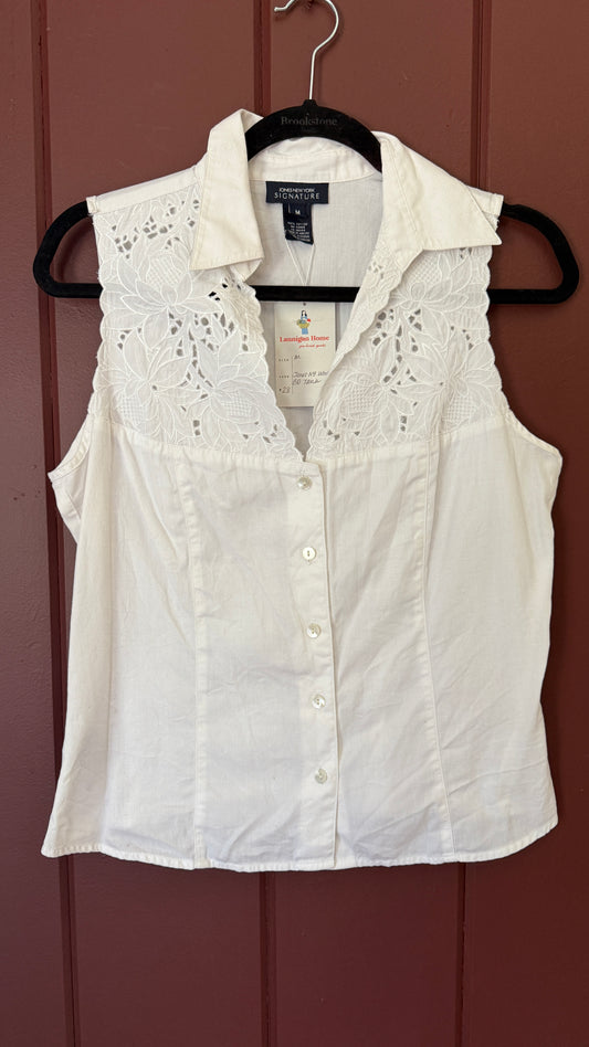 Vintage Jones New York Floral Lace Top Tank (M)