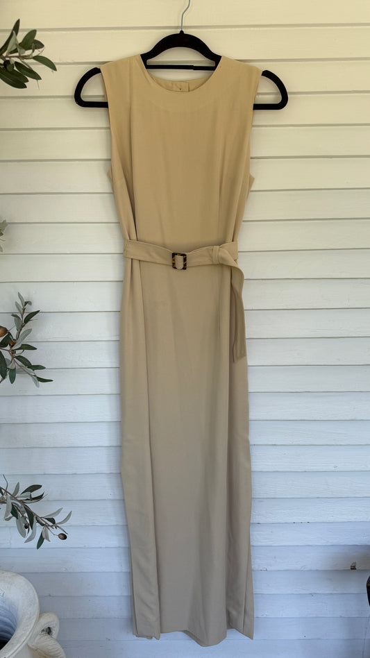 Ann Taylor Classic Button Back Belted Sheath Dress (6)