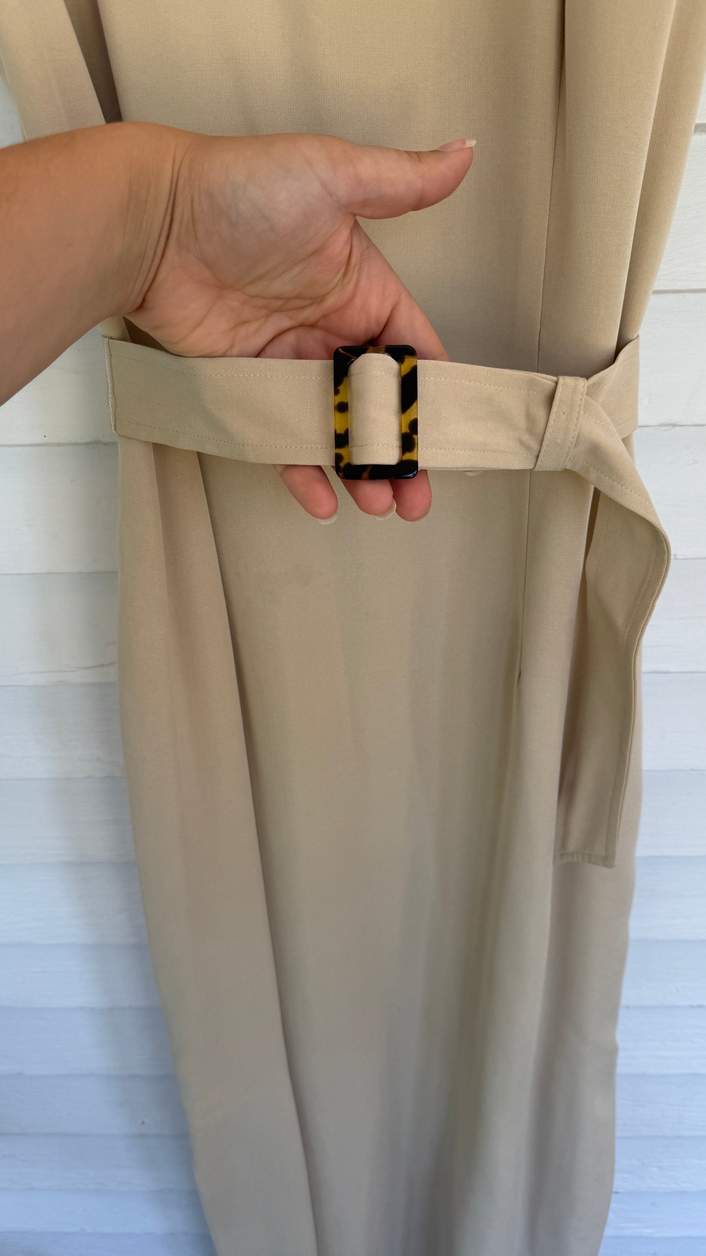 Ann Taylor Classic Button Back Belted Sheath Dress (6)