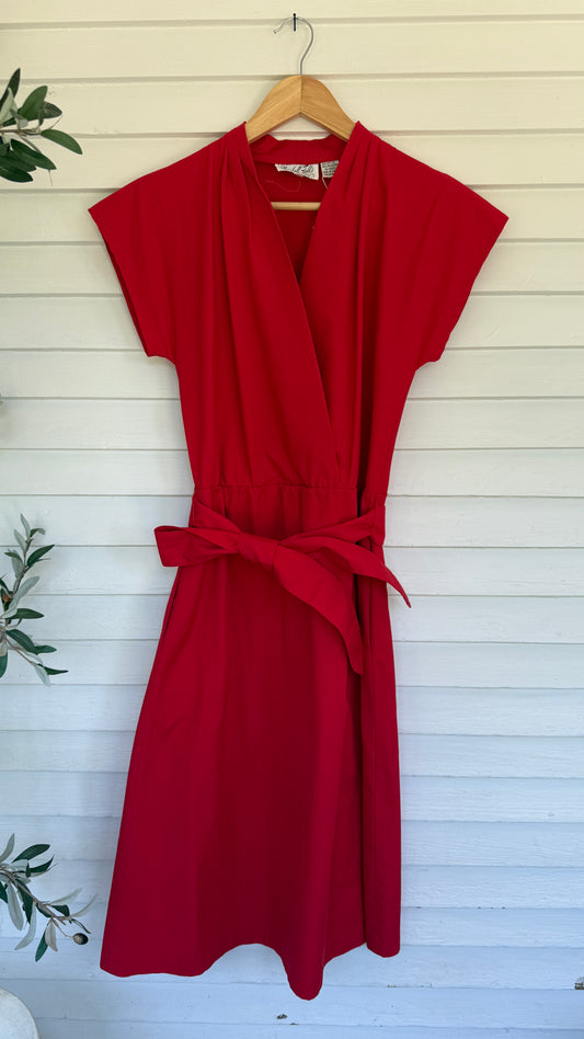 Vintage Marshall Fields Ms.Tempo Red 60s Dress (XS)