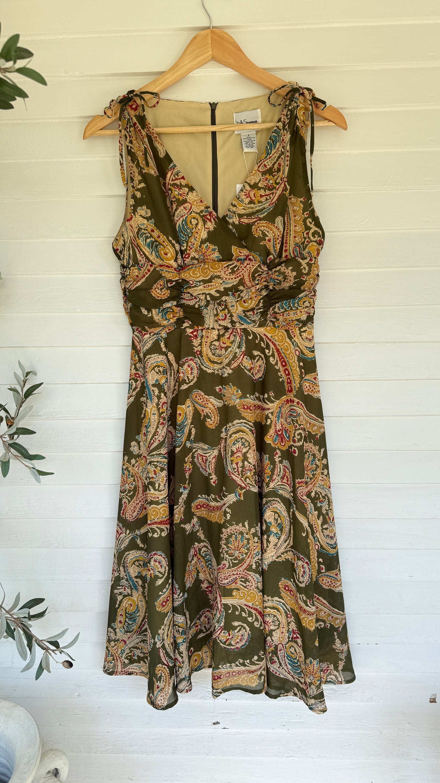 Vintage DJ Summers Paisley Wrap Dress (8)