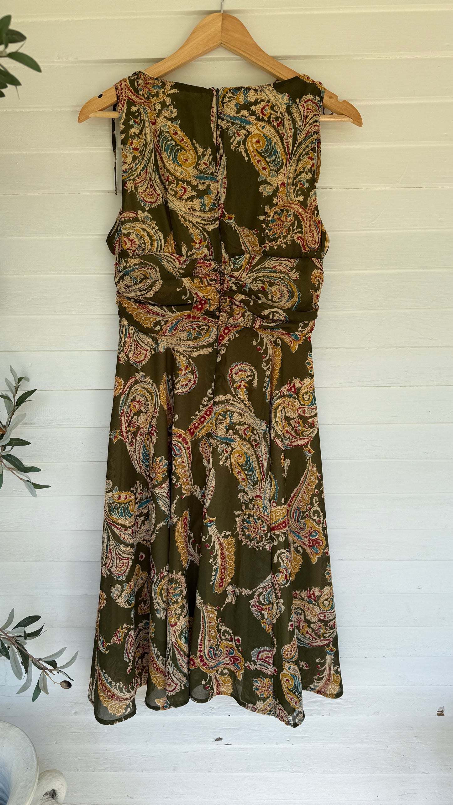 Vintage DJ Summers Paisley Wrap Dress (8)