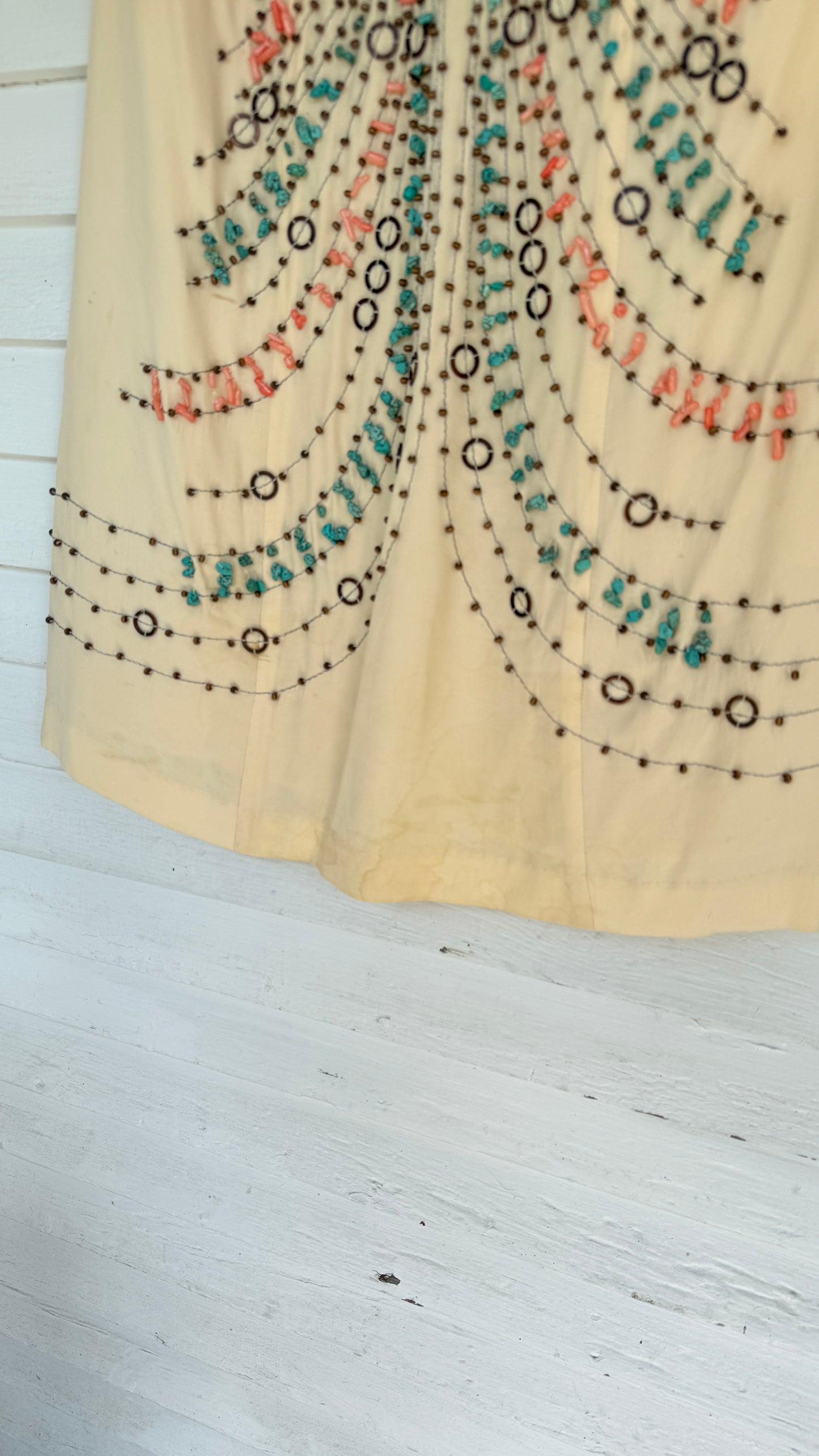 Silk Cold-Shoulder Beaded Mini Dress (8)