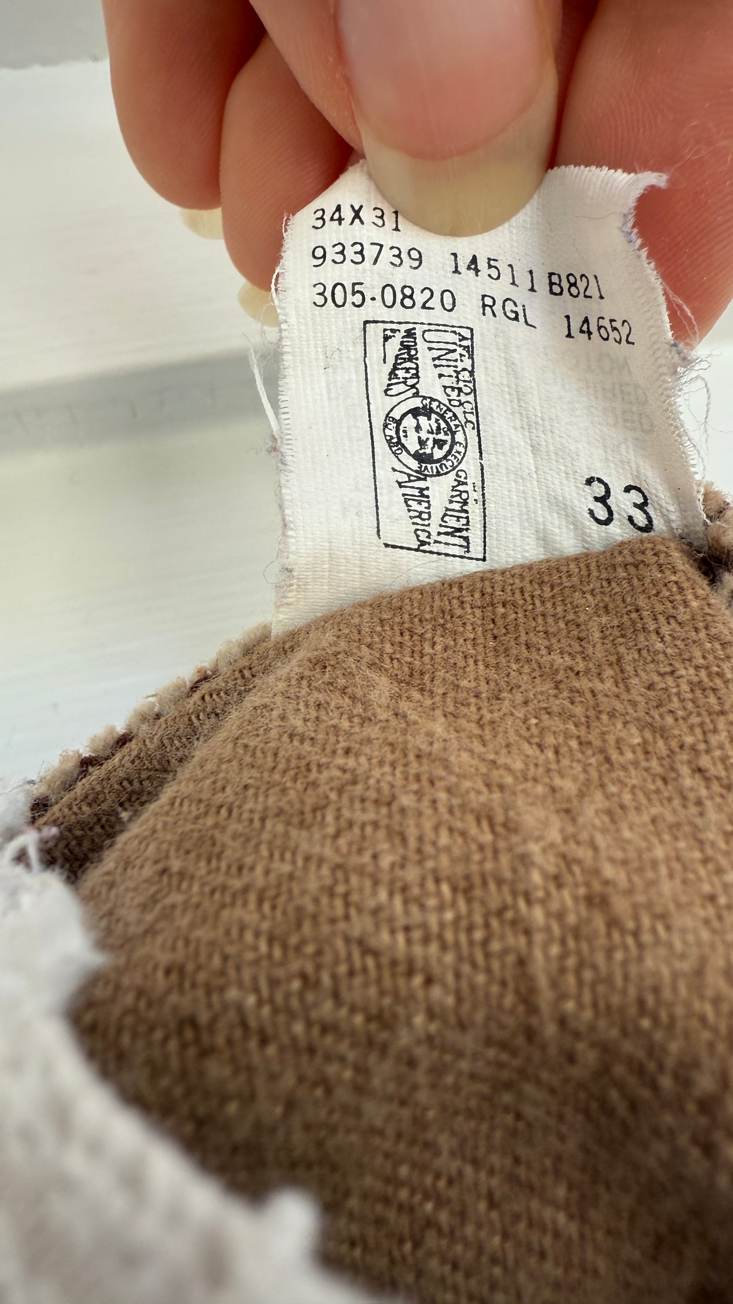 Vintage Lee United Garment Workers of America Brown Denim (31)