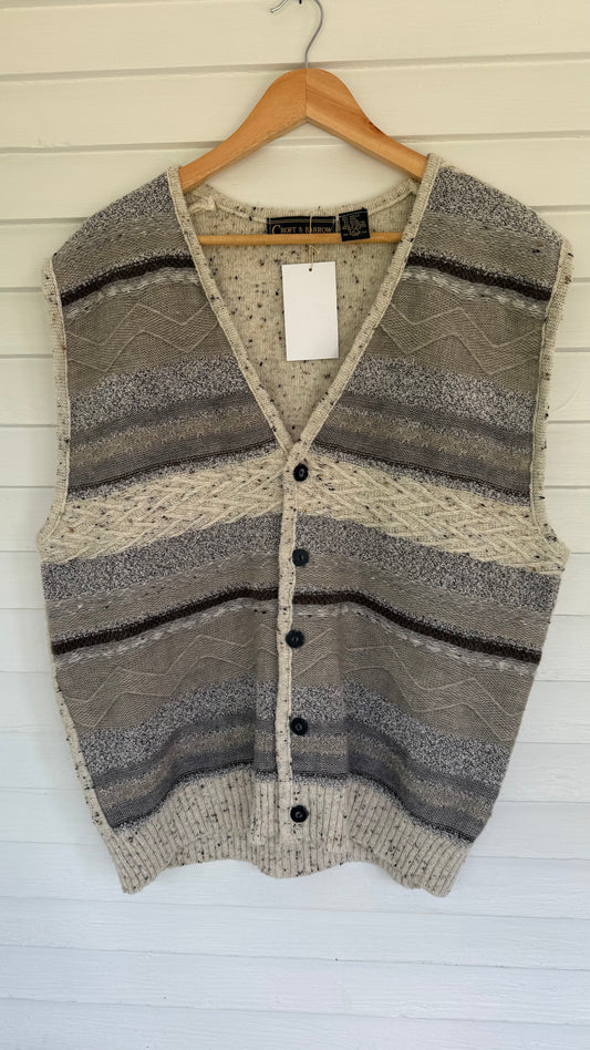 Vintage Croft & Barrow Wool Sweater Vest (Men's L)
