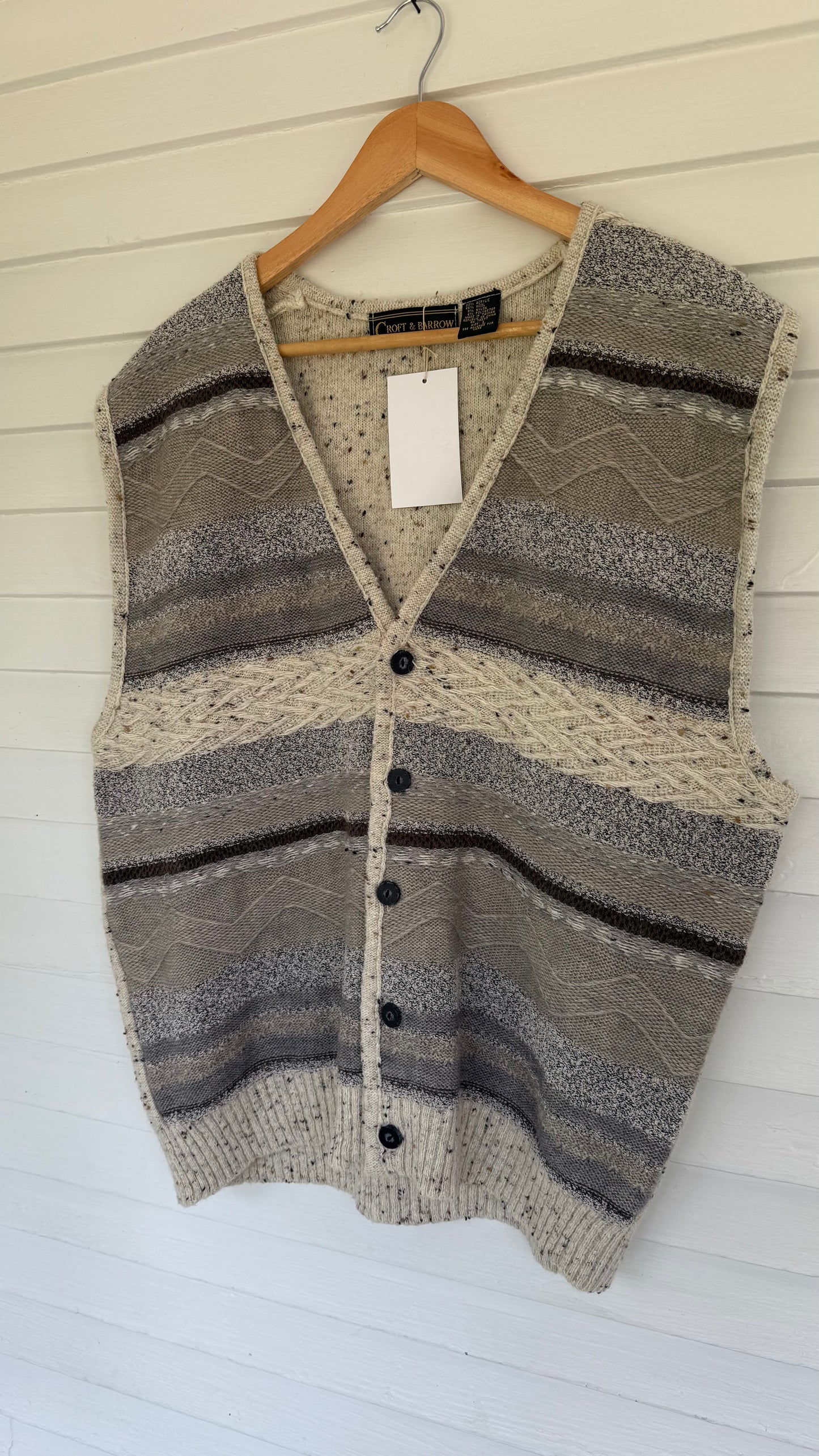 Vintage Croft & Barrow Wool Sweater Vest (Men's L)
