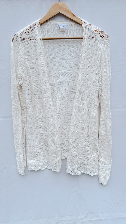 Vintage Crochet Cardigan (M)