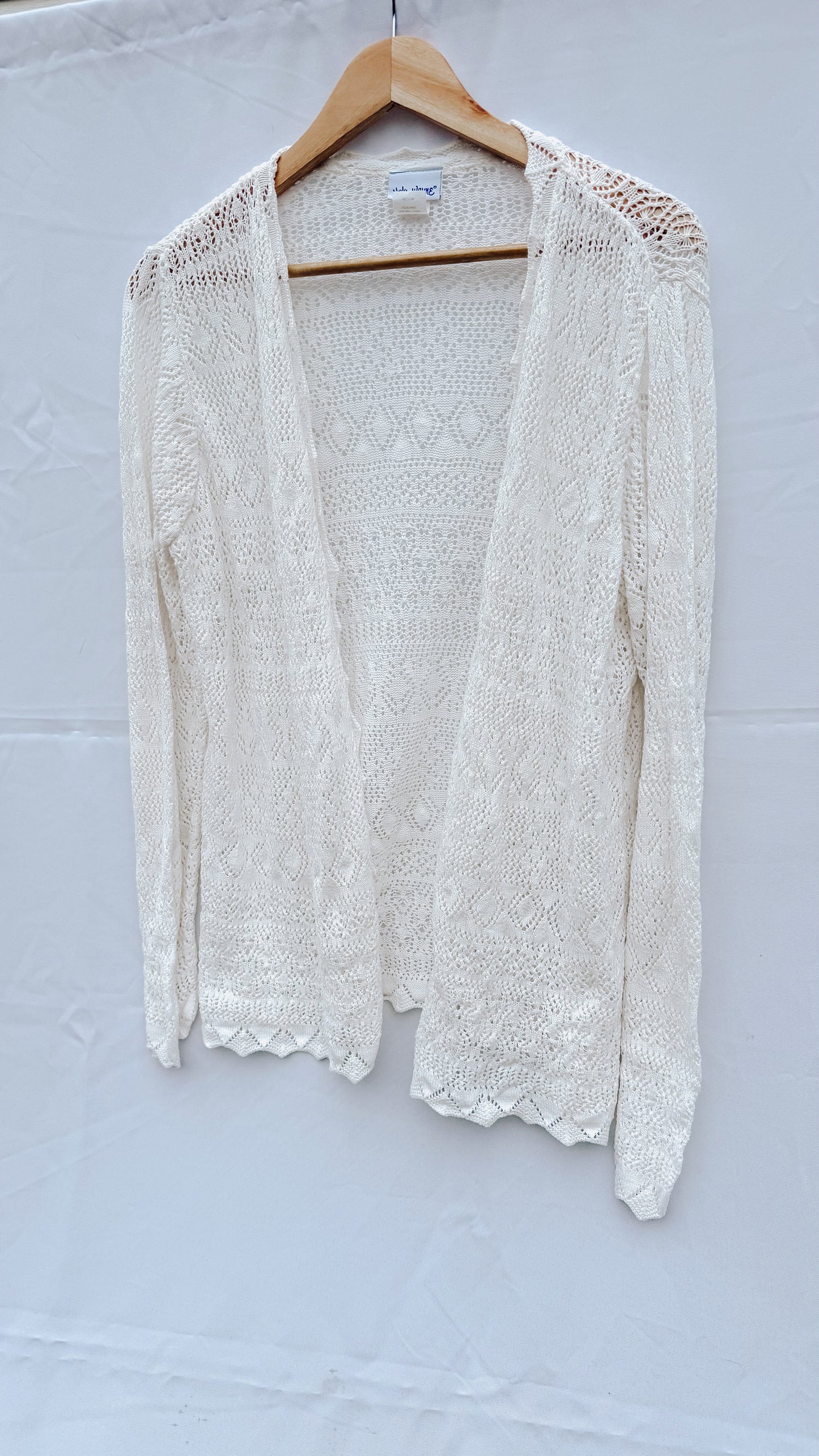 Vintage Crochet Cardigan (M)
