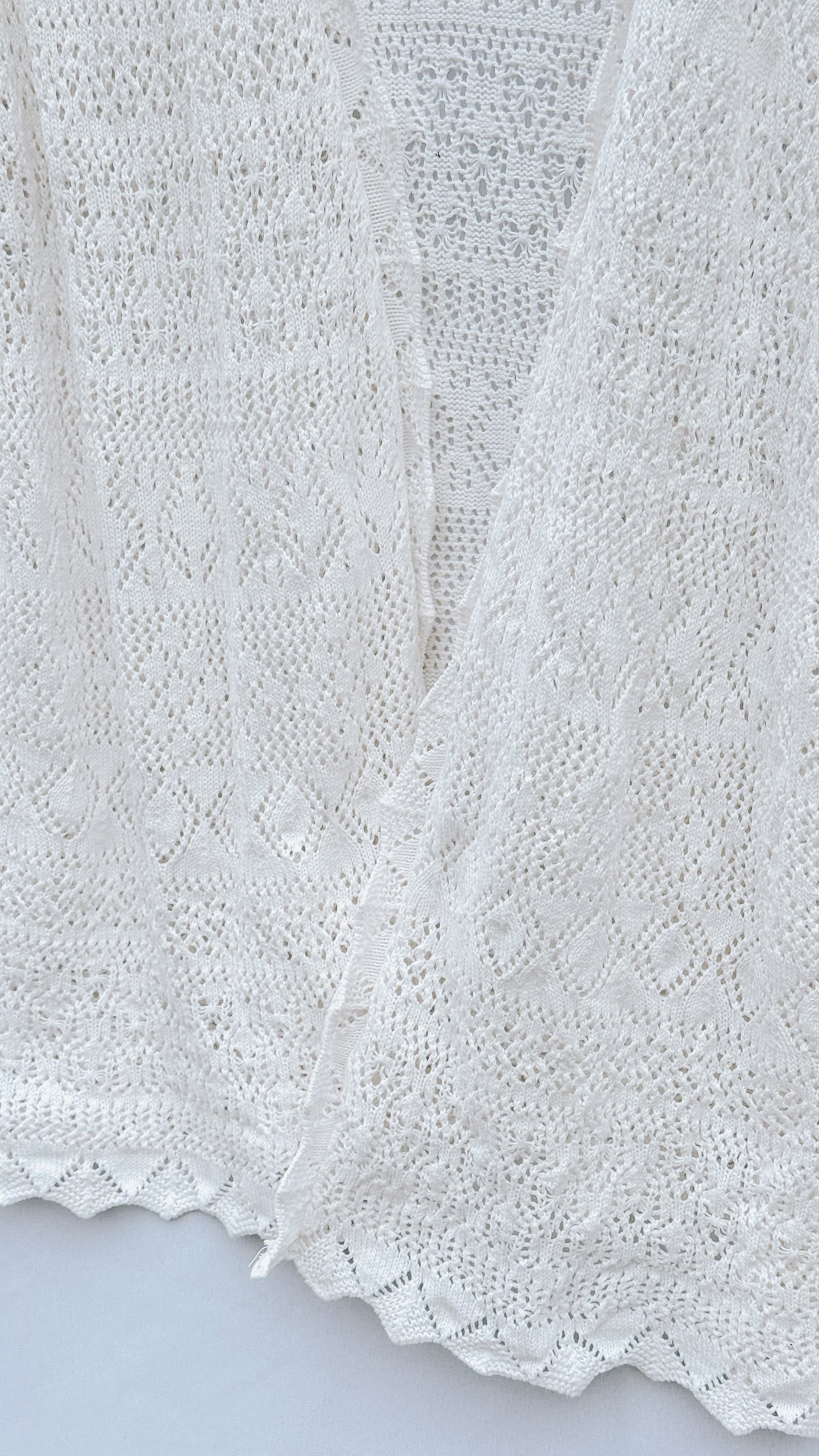 Vintage Crochet Cardigan (M)